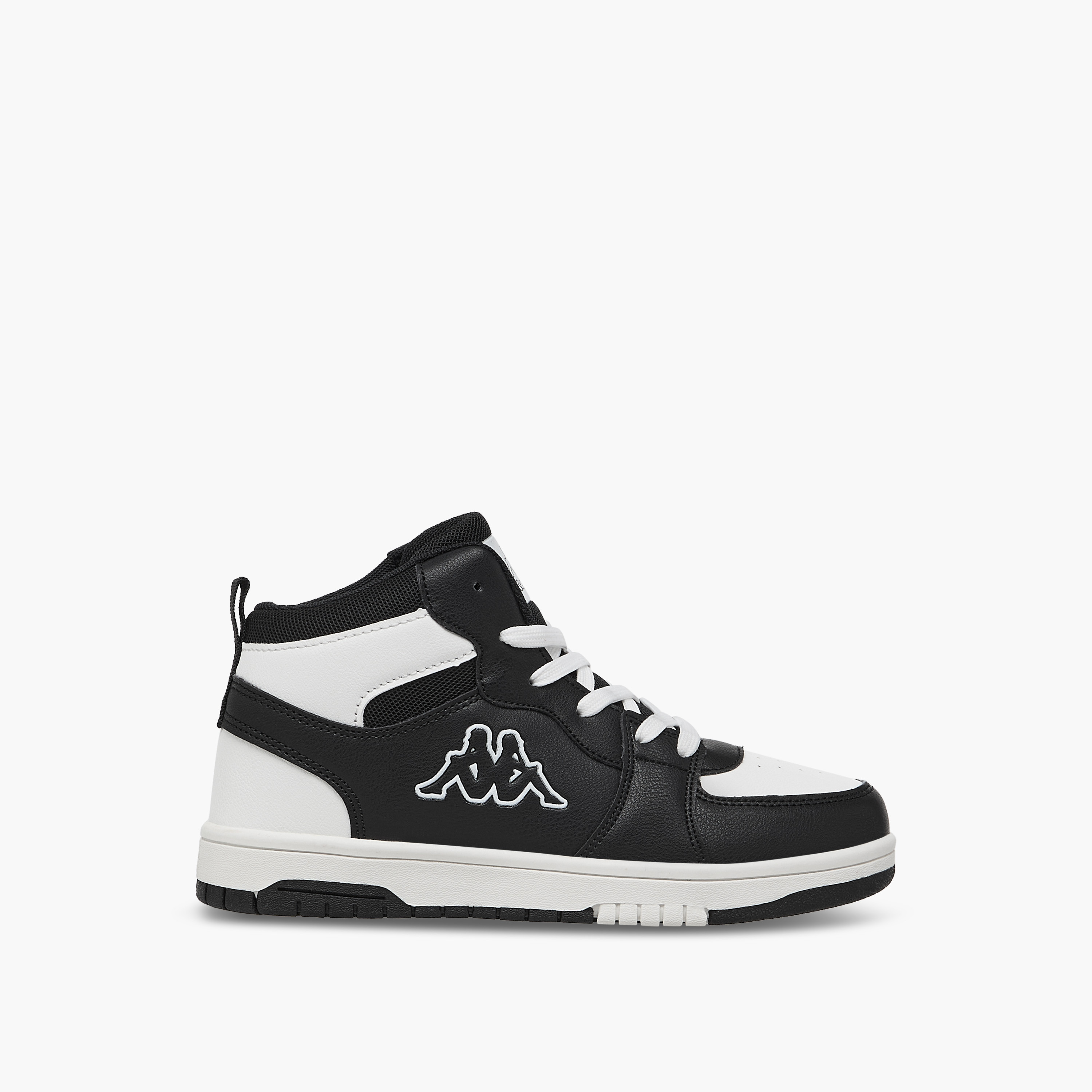 Kappa Boys' Panelled High Top Lace-Up Sneakers with Pull Tab-boys-shoes-sneakers-image-3