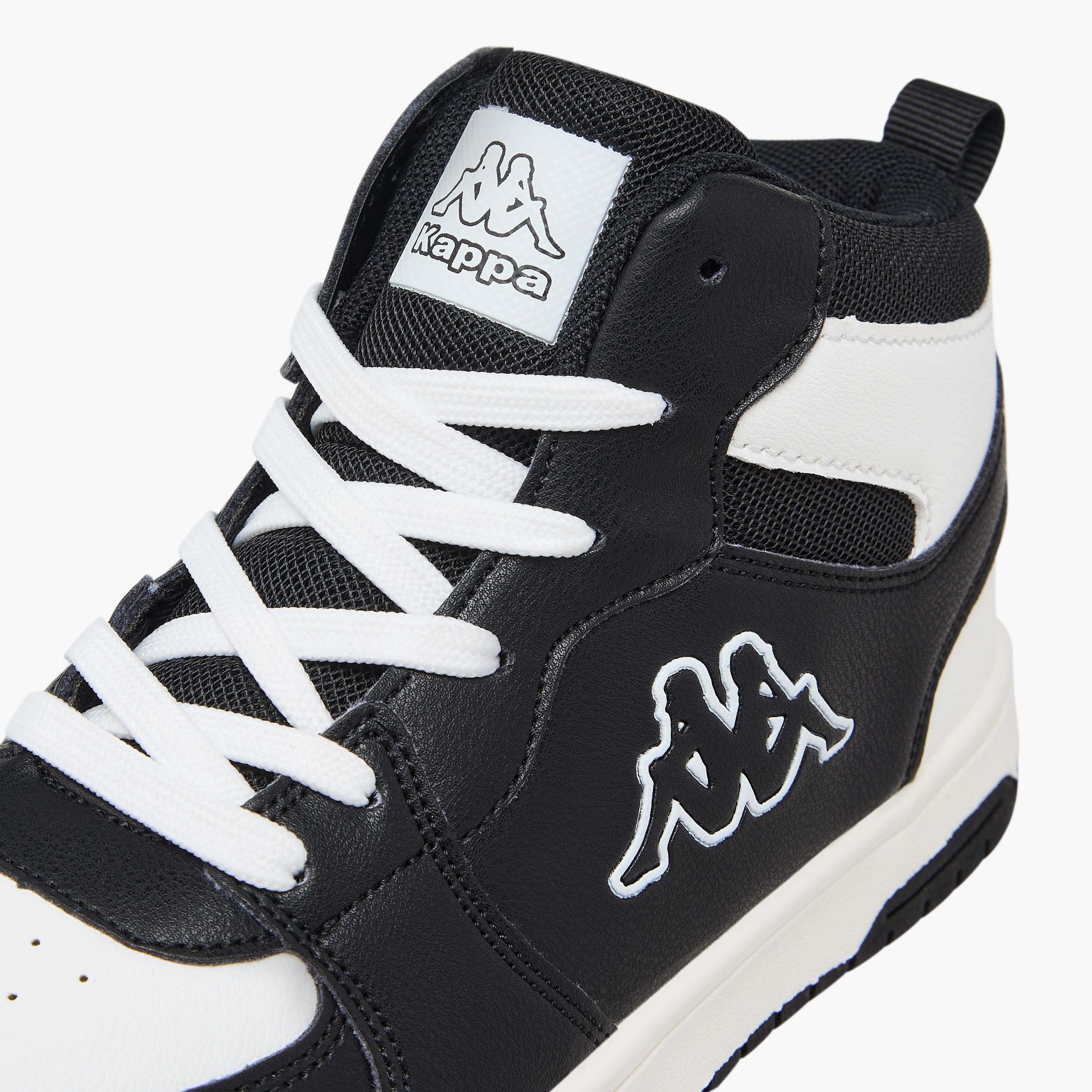 Kappa Boys' Panelled High Top Lace-Up Sneakers with Pull Tab-boys-shoes-sneakers-image-4