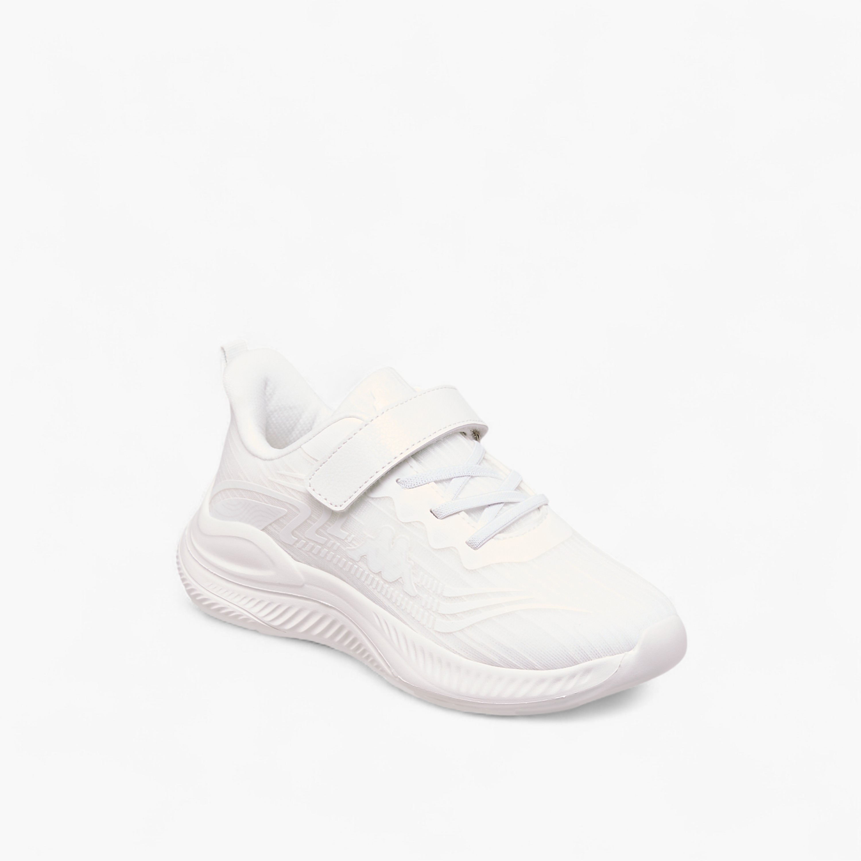Kappa Girls Logo Print Hook & Loop Walking Shoes-sports-girls-shoes-image-2