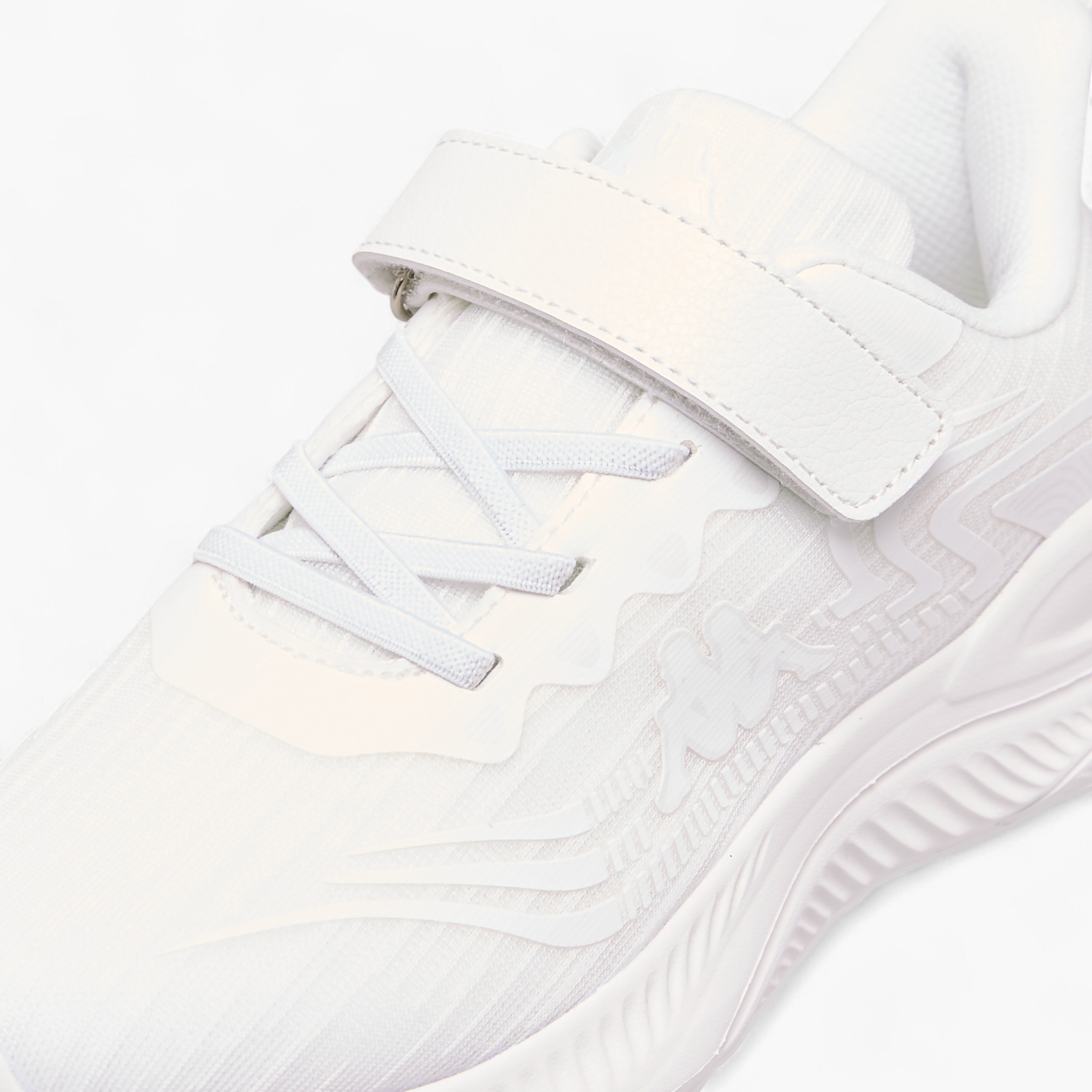 Kappa Girls Logo Print Hook & Loop Walking Shoes-sports-girls-shoes-image-4