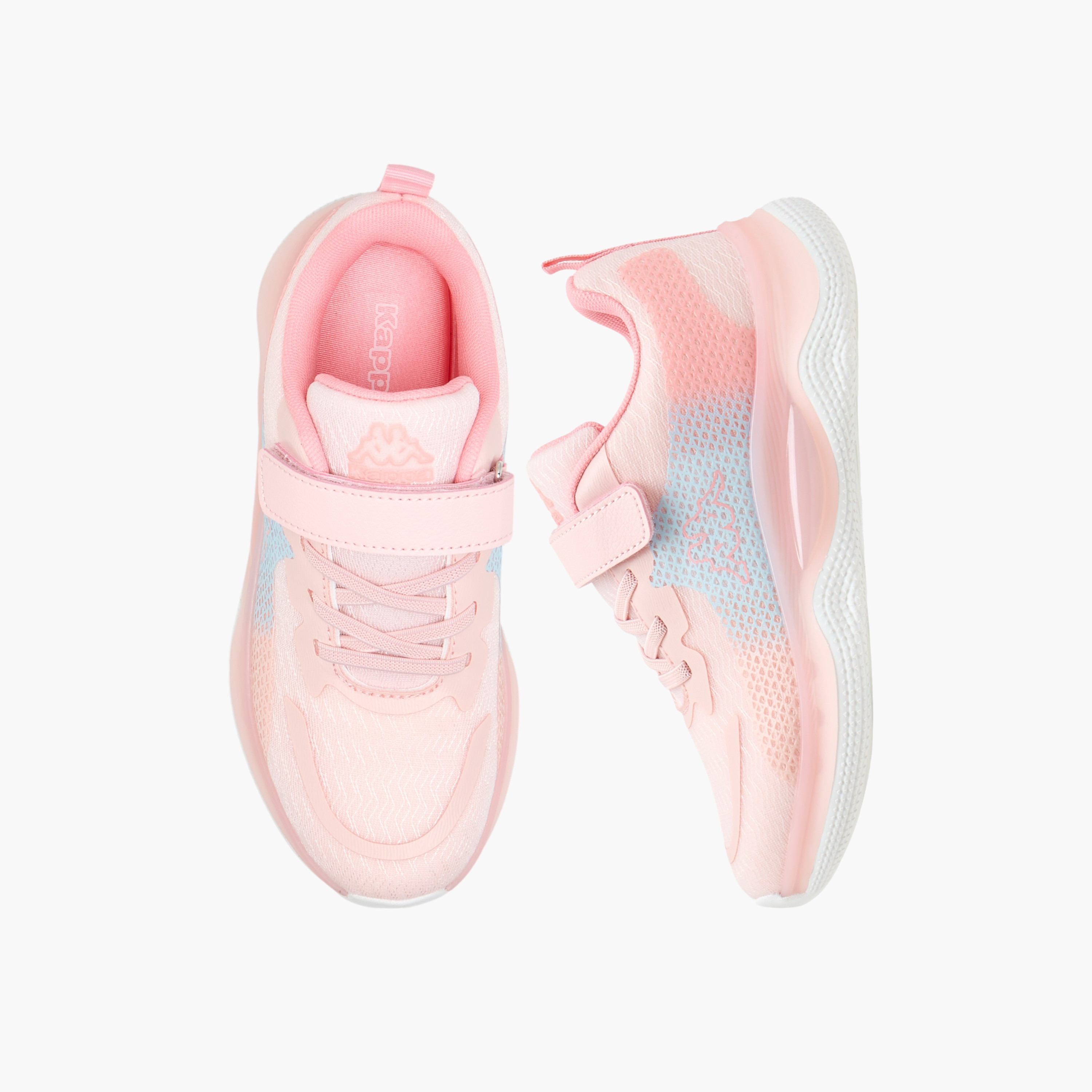 حذاء رياضي بشريط إغلاق لاصق وطبعات شعار للبنات من كابا-girls-shoes-sneakers-image-1