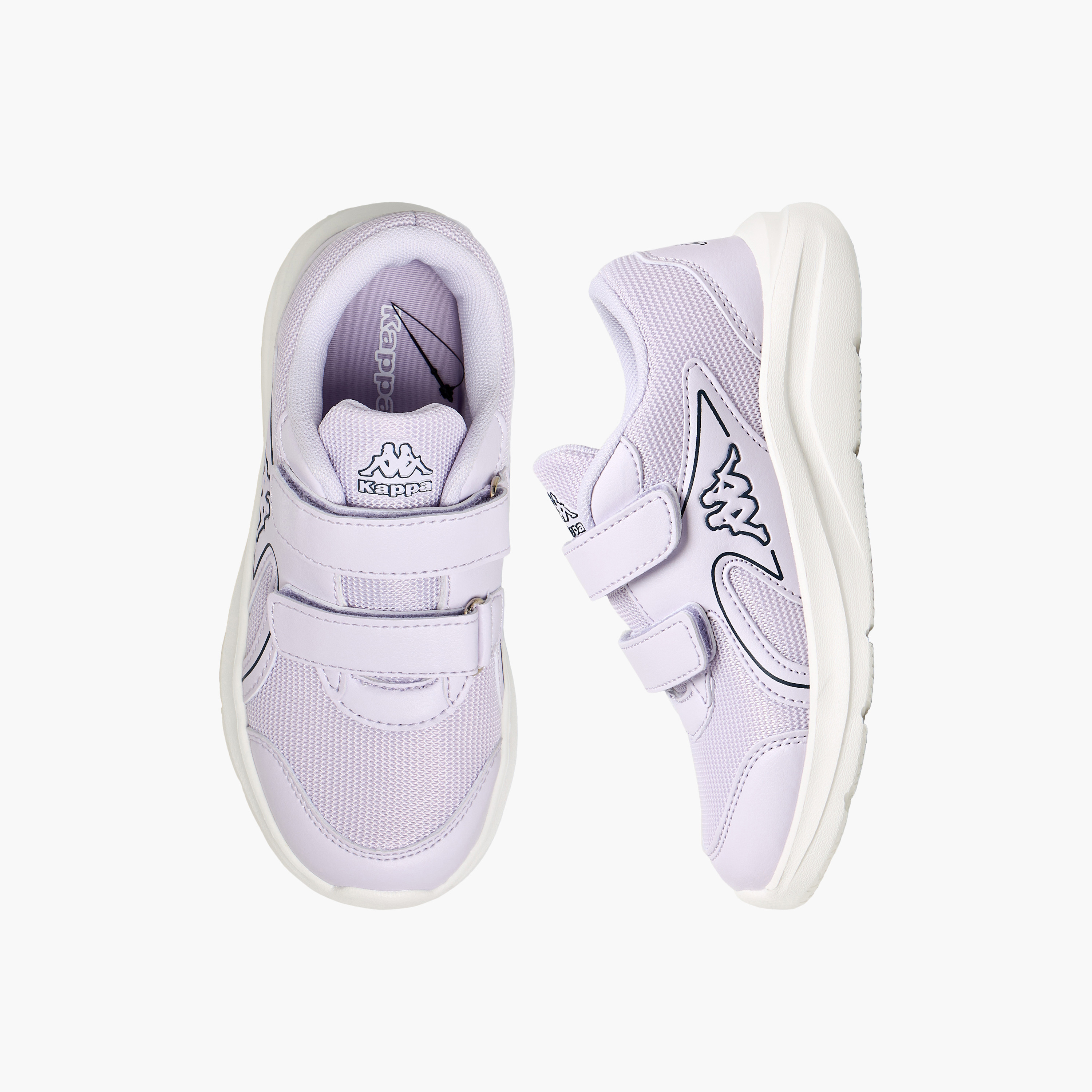 حذاء رياضي بشريط لاصق وطبعات شعار للبنات من كابا-girls-shoes-sneakers-image-1