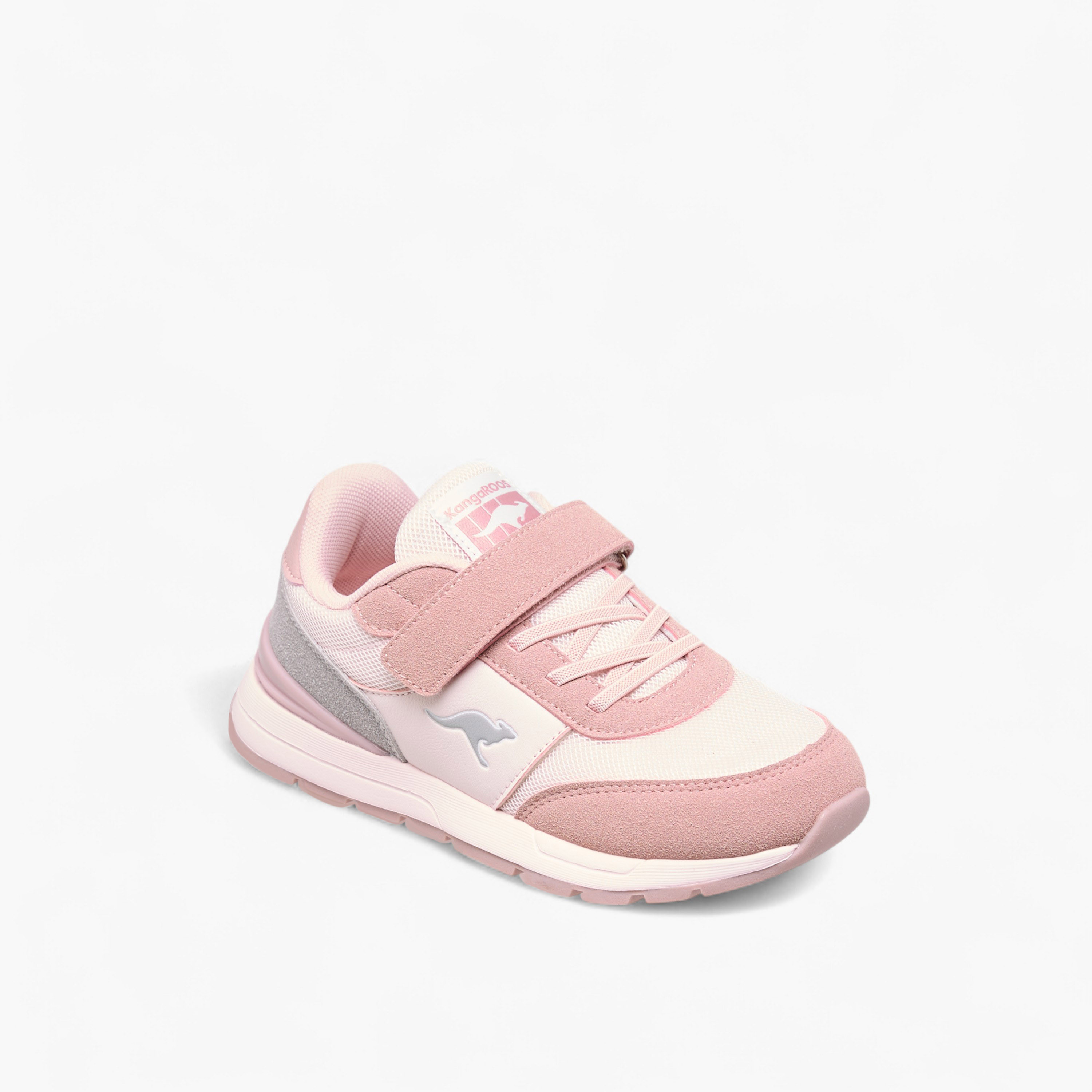 Kangaroos Girls Logo Embossed Hook & Loop Walking Shoes-girls-shoes-sneakers-image-2