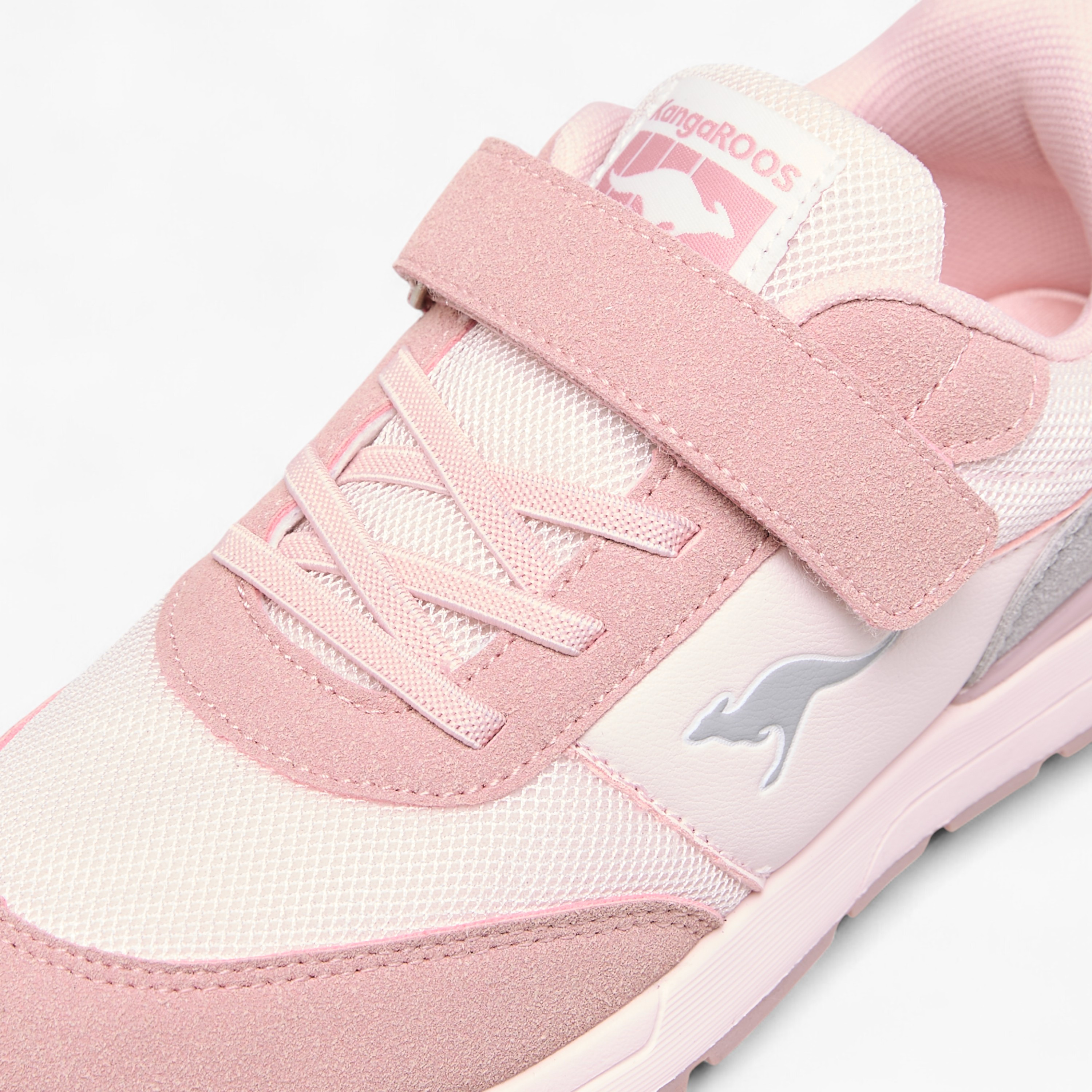 Kangaroos Girls Logo Embossed Hook & Loop Walking Shoes-girls-shoes-sneakers-image-4