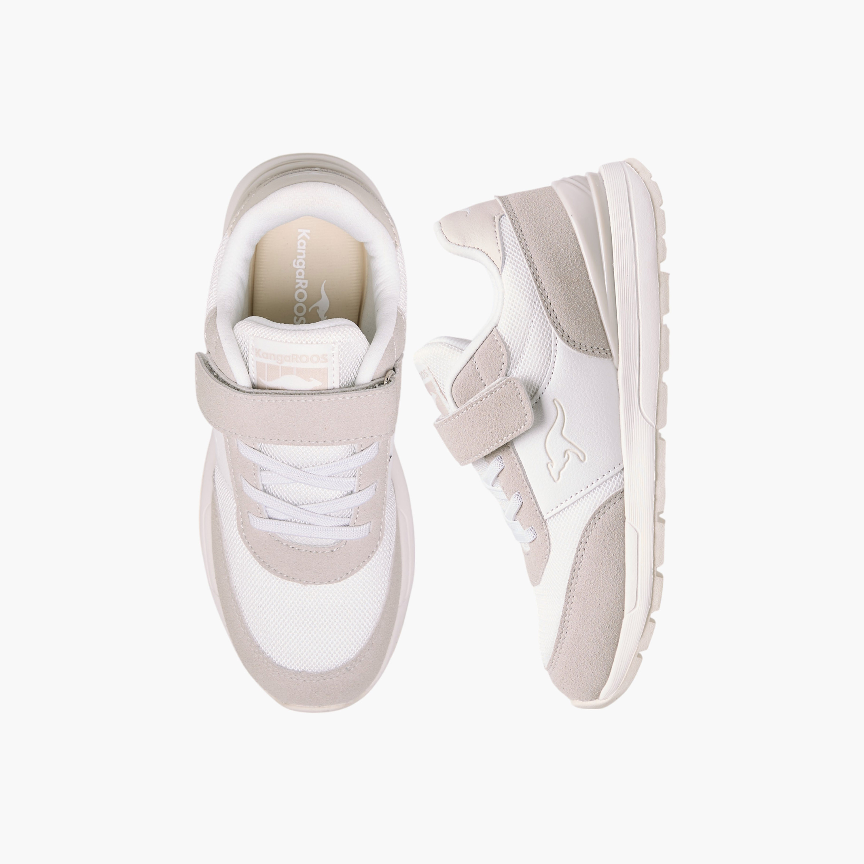 Kangaroos Girls Logo Embossed Hook & Loop Walking Shoes-girls-shoes-sneakers-image-6