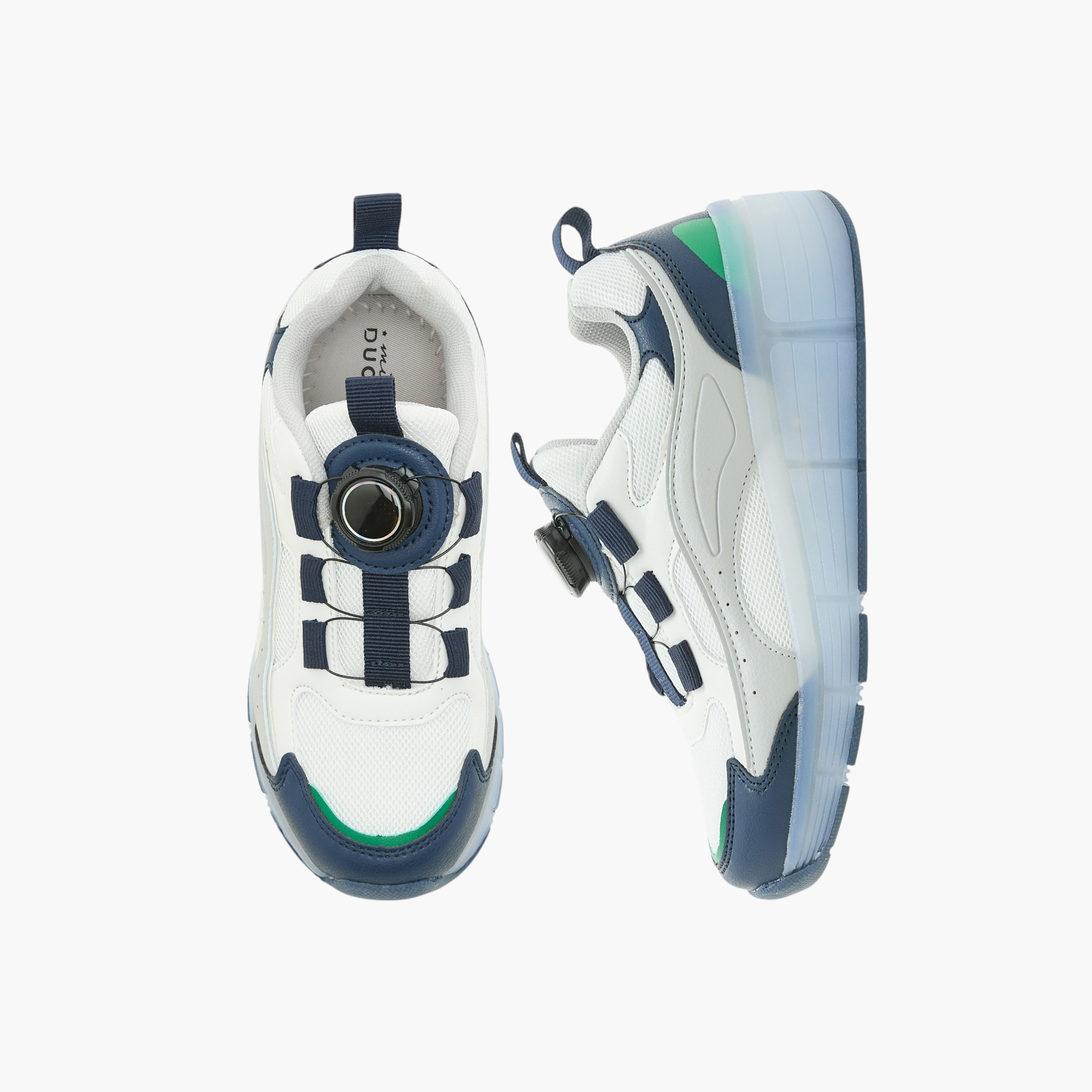 حذاء سنيكرز مضيء بإبزيم دوّار للأولاد من مستر دوتشيني-boys-shoes-sneakers-image-1