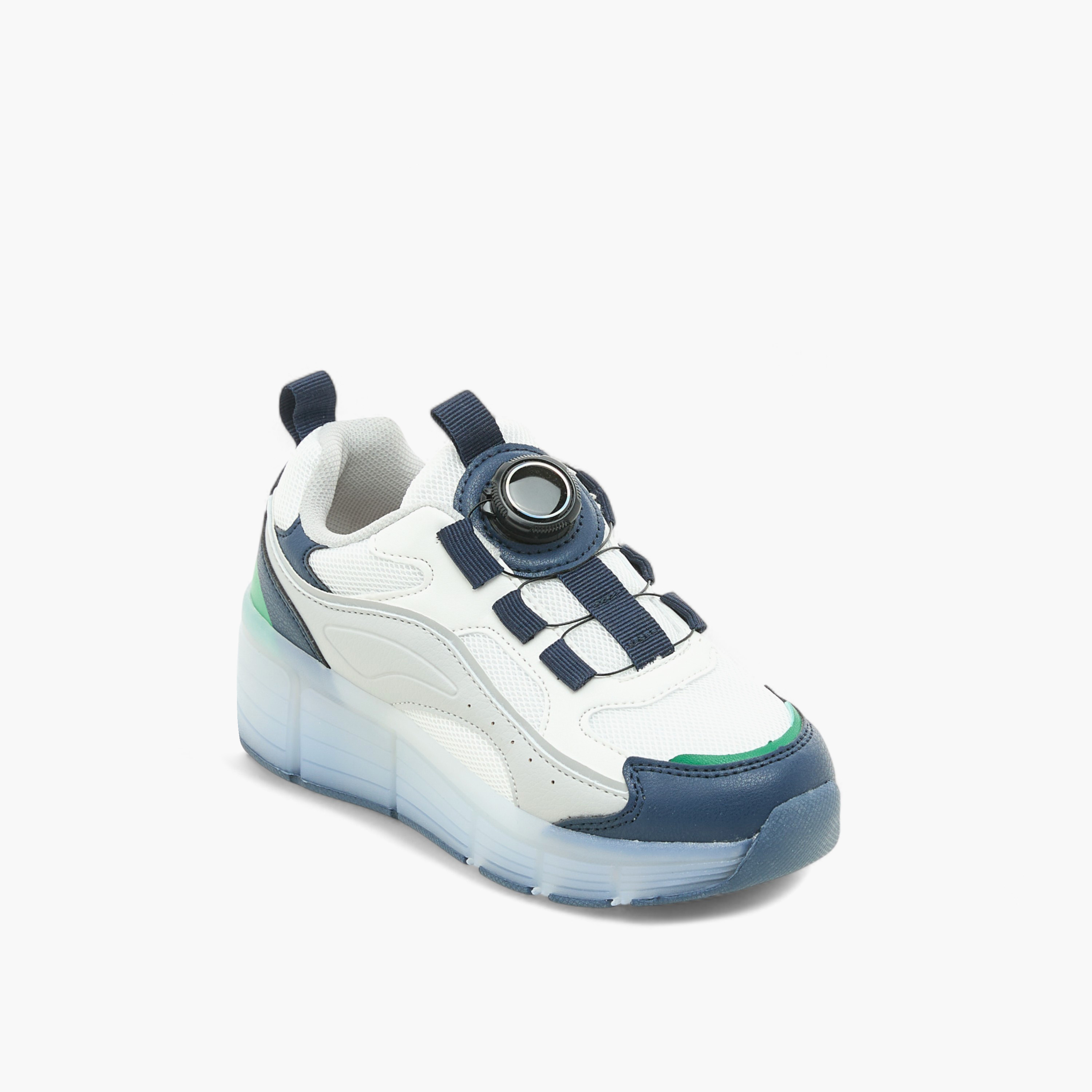 حذاء سنيكرز مضيء بإبزيم دوّار للأولاد من مستر دوتشيني-boys-shoes-sneakers-image-2