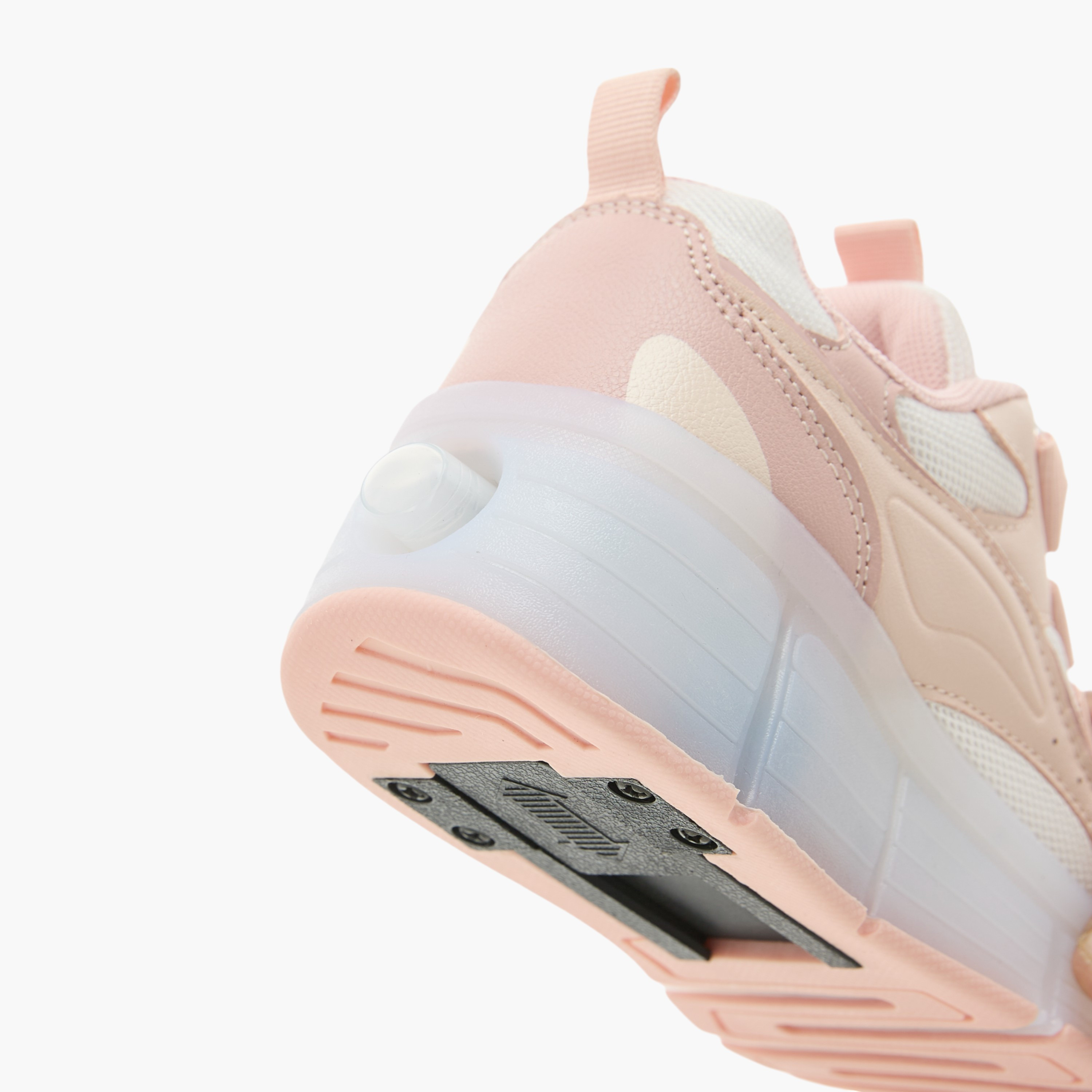 Little Missy Panelled Light-Up Sneakers with Rotating Buckle Closure-girls-shoes-sneakers-image-6