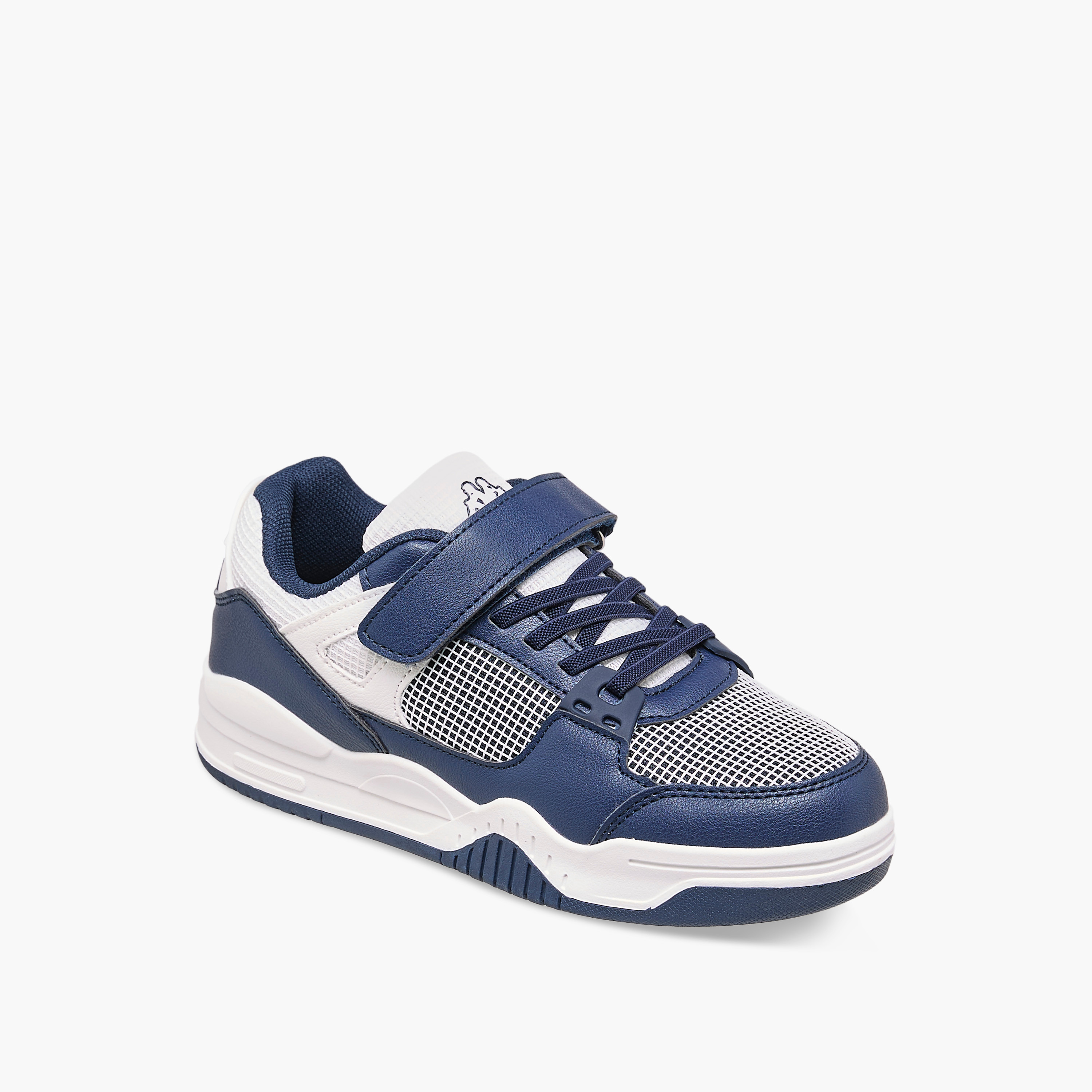 Kappa Kids' Logo Print Sneakers with Hook and Loop Closure-boys-shoes-sneakers-image-2