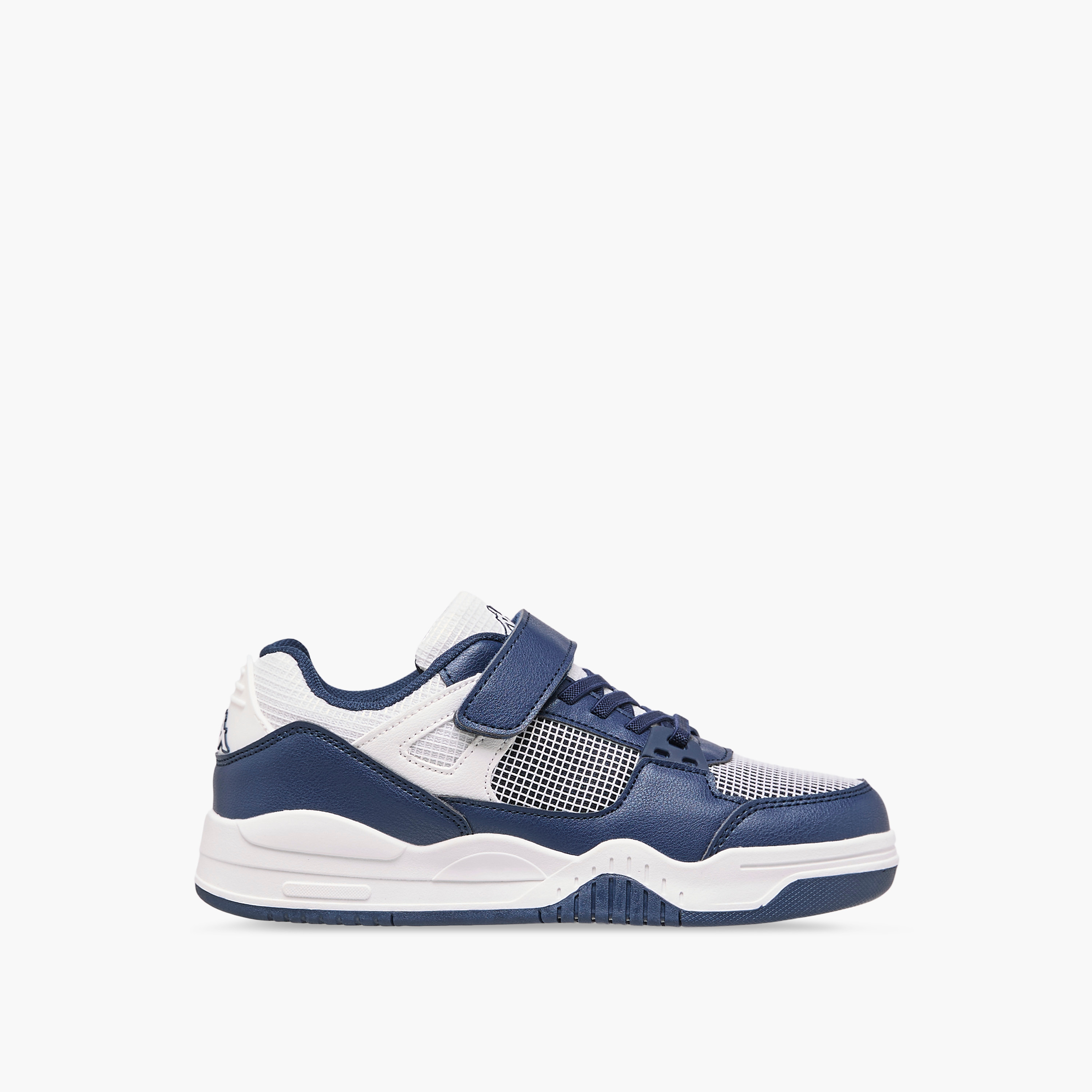 Kappa Kids' Logo Print Sneakers with Hook and Loop Closure-boys-shoes-sneakers-image-3