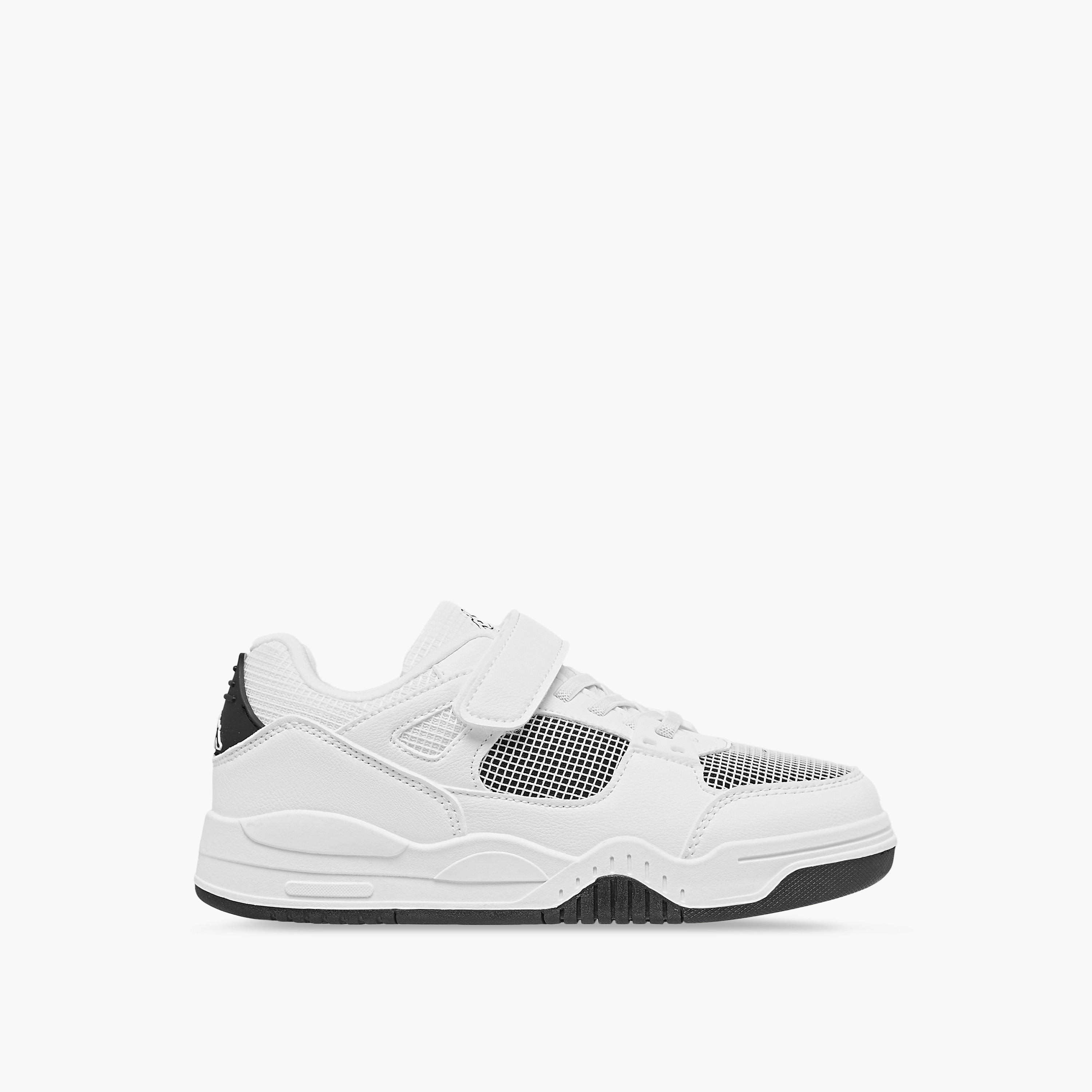 Kappa Kids' Logo Print Sneakers with Hook and Loop Closure-boys-shoes-schoolshoes-image-3