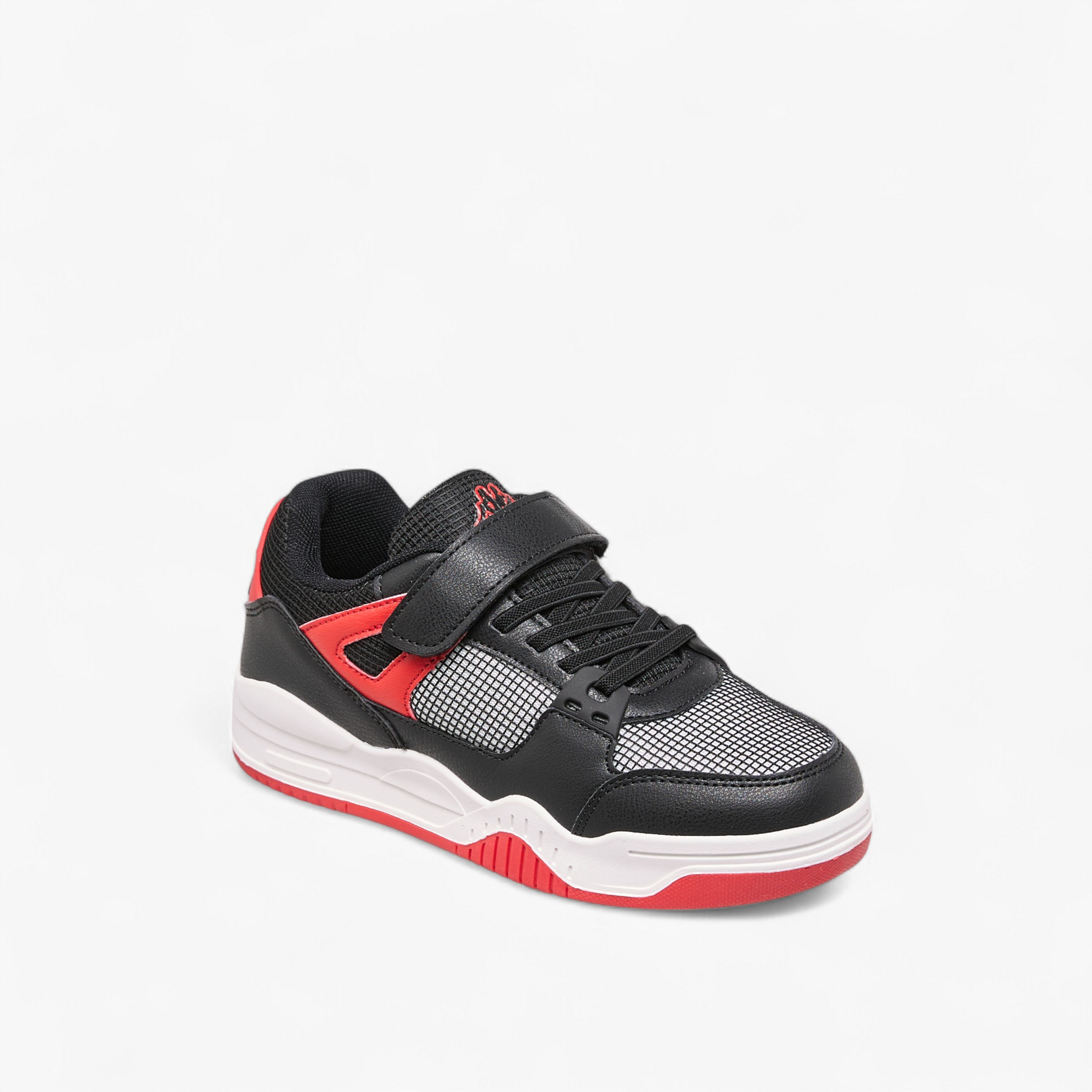 Kappa Kids' Logo Detail Sneakers with Hook and Loop Closure-boys-shoes-sneakers-image-2