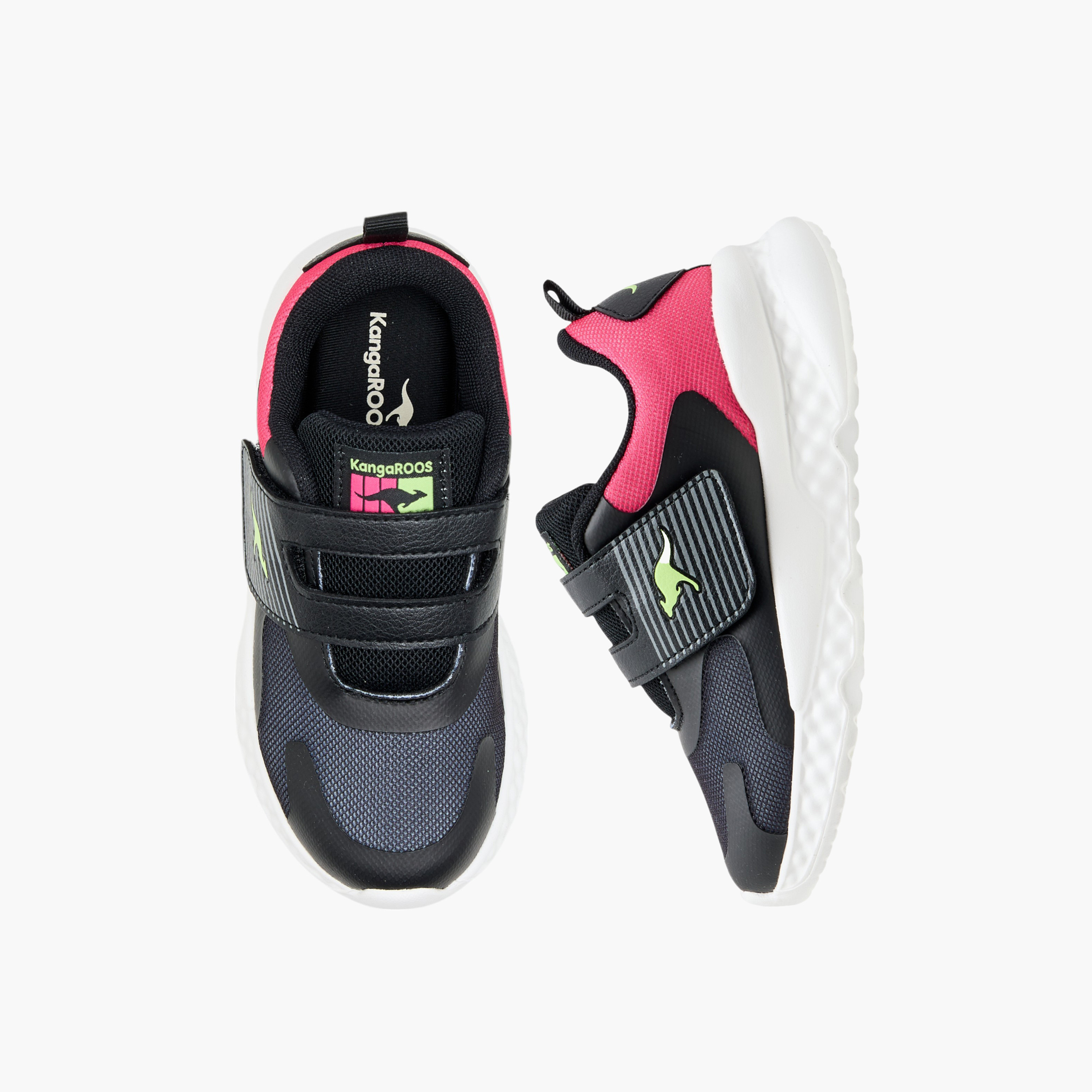 حذاء مشي قوالب ملونة بشريط لاصق للبنات من كانجاروس-girls-shoes-sports-image-1