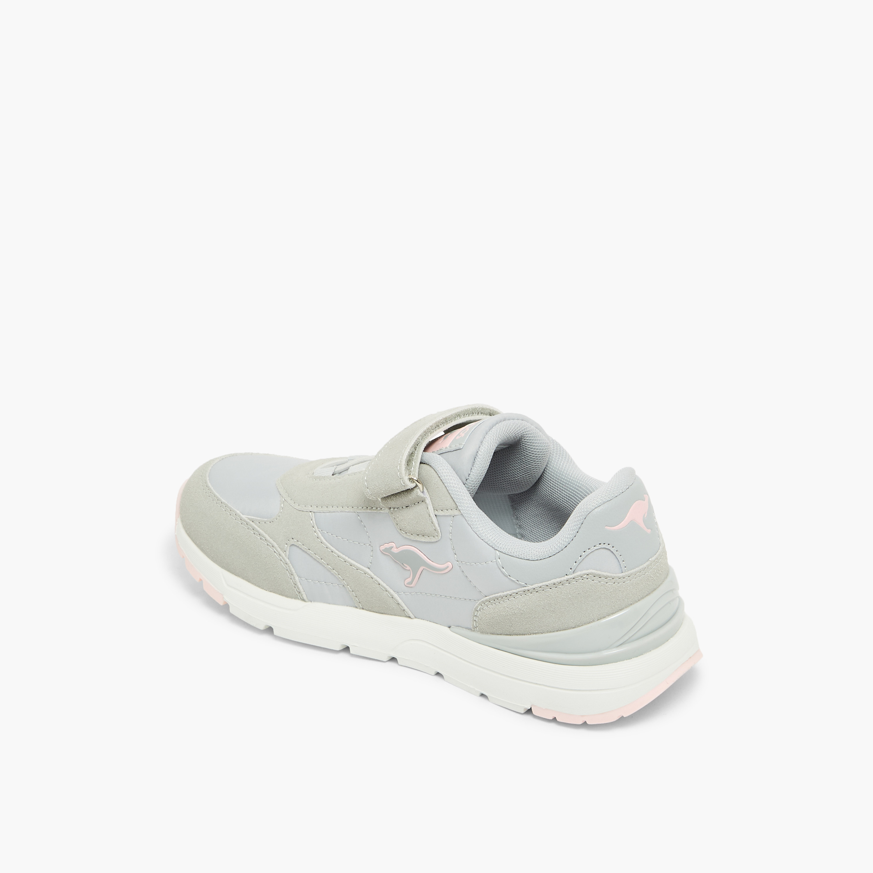 حذاء رياضي مخطط بشريط إغلاق لاصق للبنات من كانغاروز-girls-shoes-sneakers-image-5