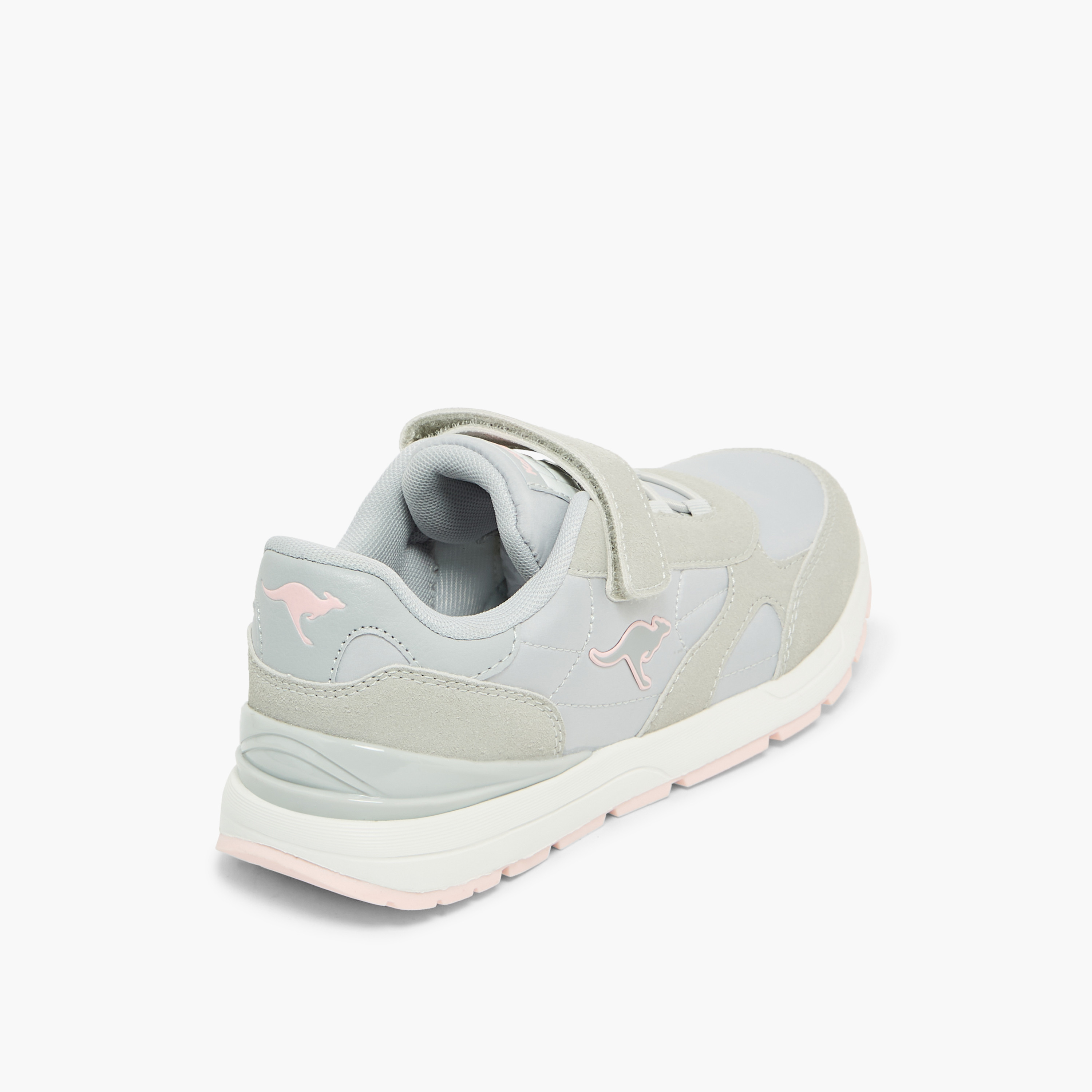 حذاء رياضي مخطط بشريط إغلاق لاصق للبنات من كانغاروز-girls-shoes-sneakers-image-6