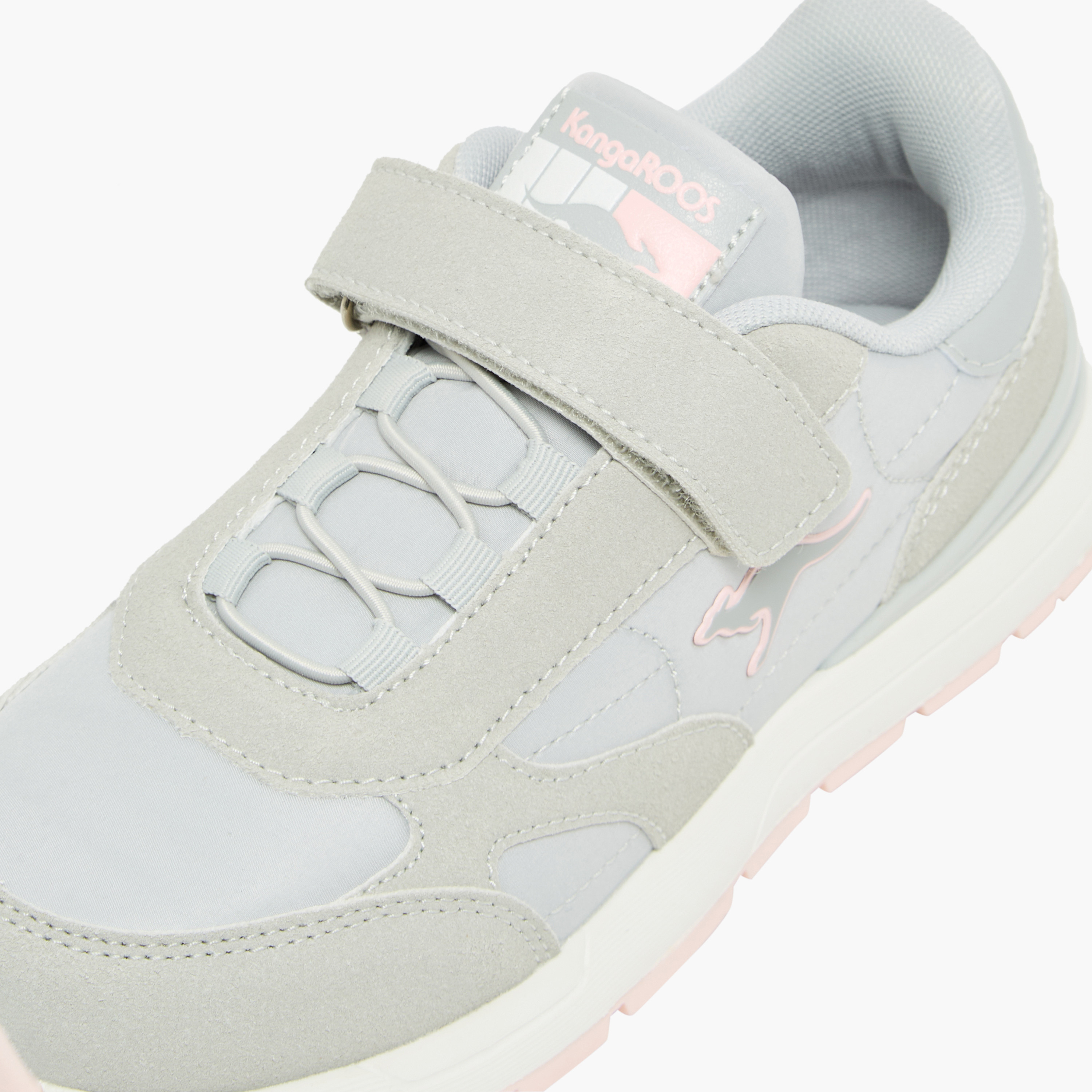 حذاء رياضي مخطط بشريط إغلاق لاصق للبنات من كانغاروز-girls-shoes-sneakers-image-7