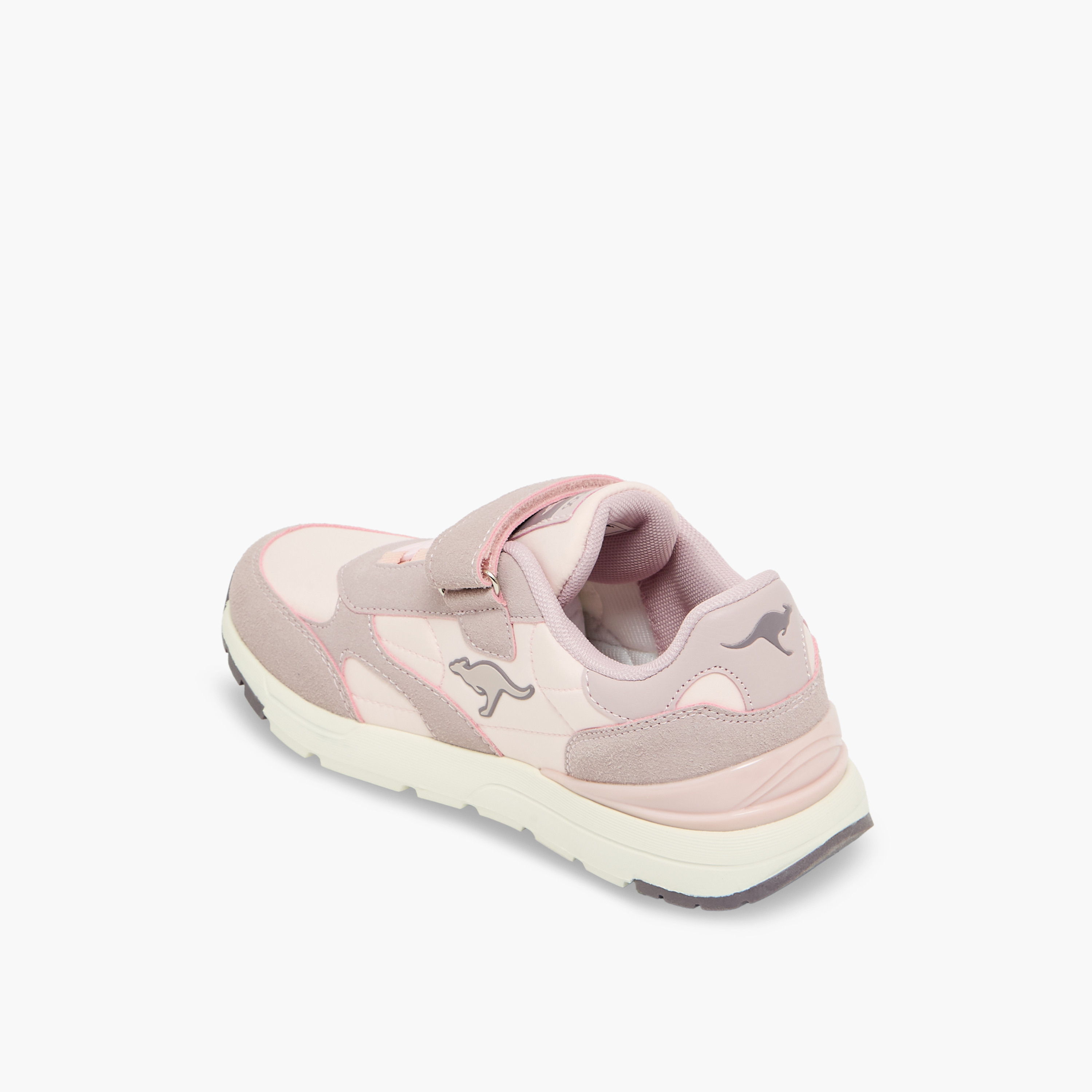 حذاء رياضي مخطط بشريط إغلاق لاصق للبنات من كانغاروز-girls-shoes-sneakers-image-5