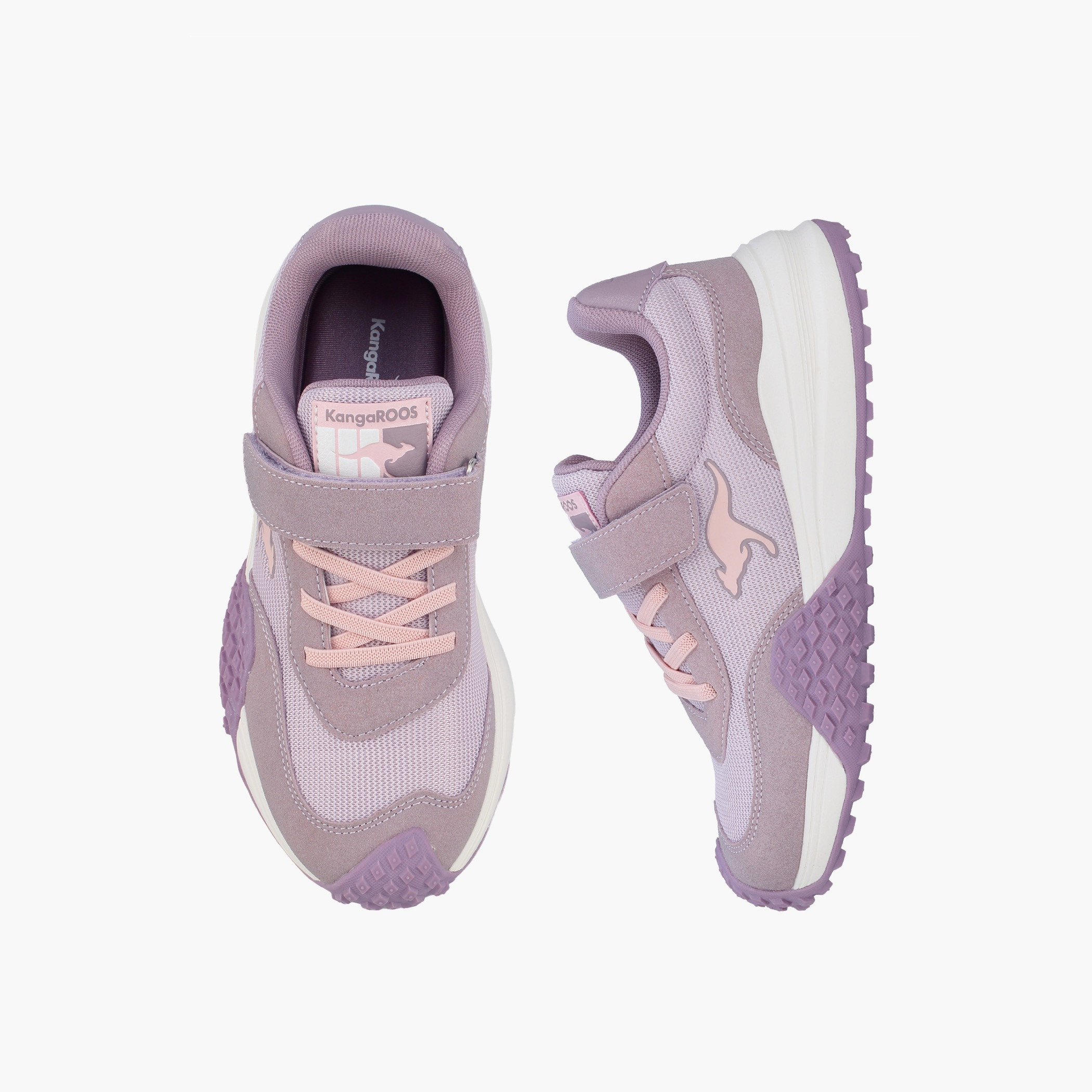 KangaROOS Girls Hook & Loop Sports Shoes-girls-shoes-sneakers-image-1