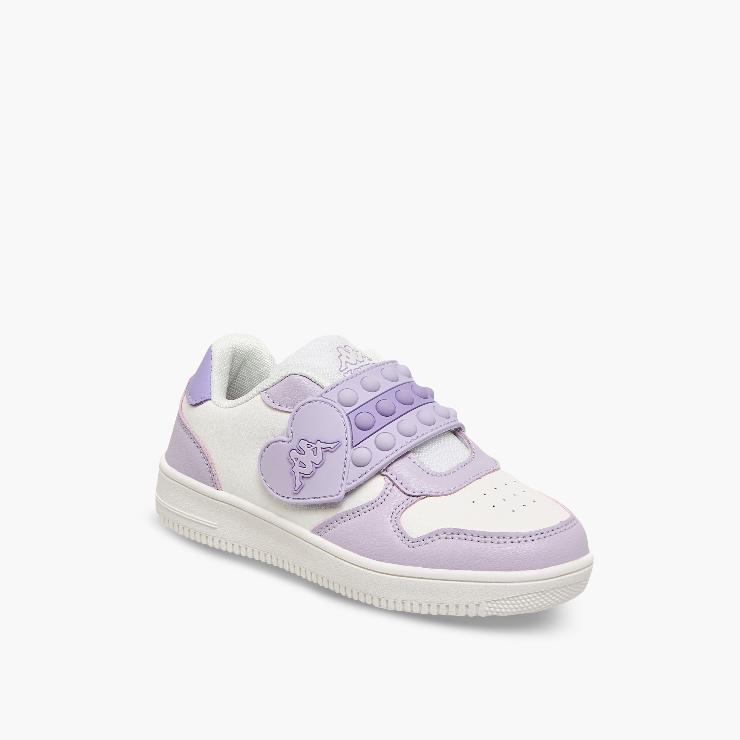 حذاء سنيكرز بكاحل وشريط إغلاق لاصق بطبعة شعار للبنات من كابا-sports-girls-shoes-image-2