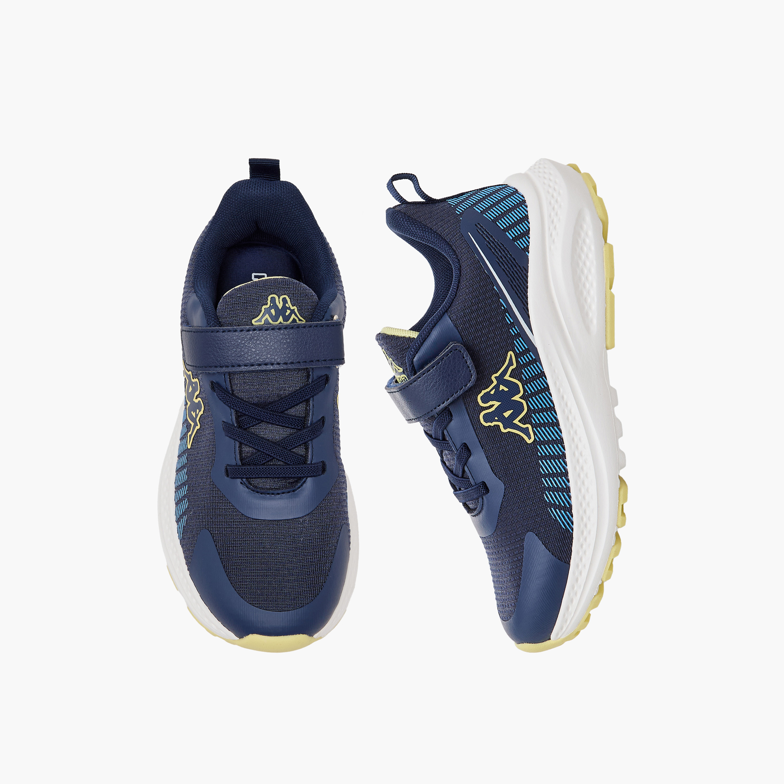 Kappa Panelled Sports Shoes with Hook and Loop Closure-boys-shoes-sneakers-image-1