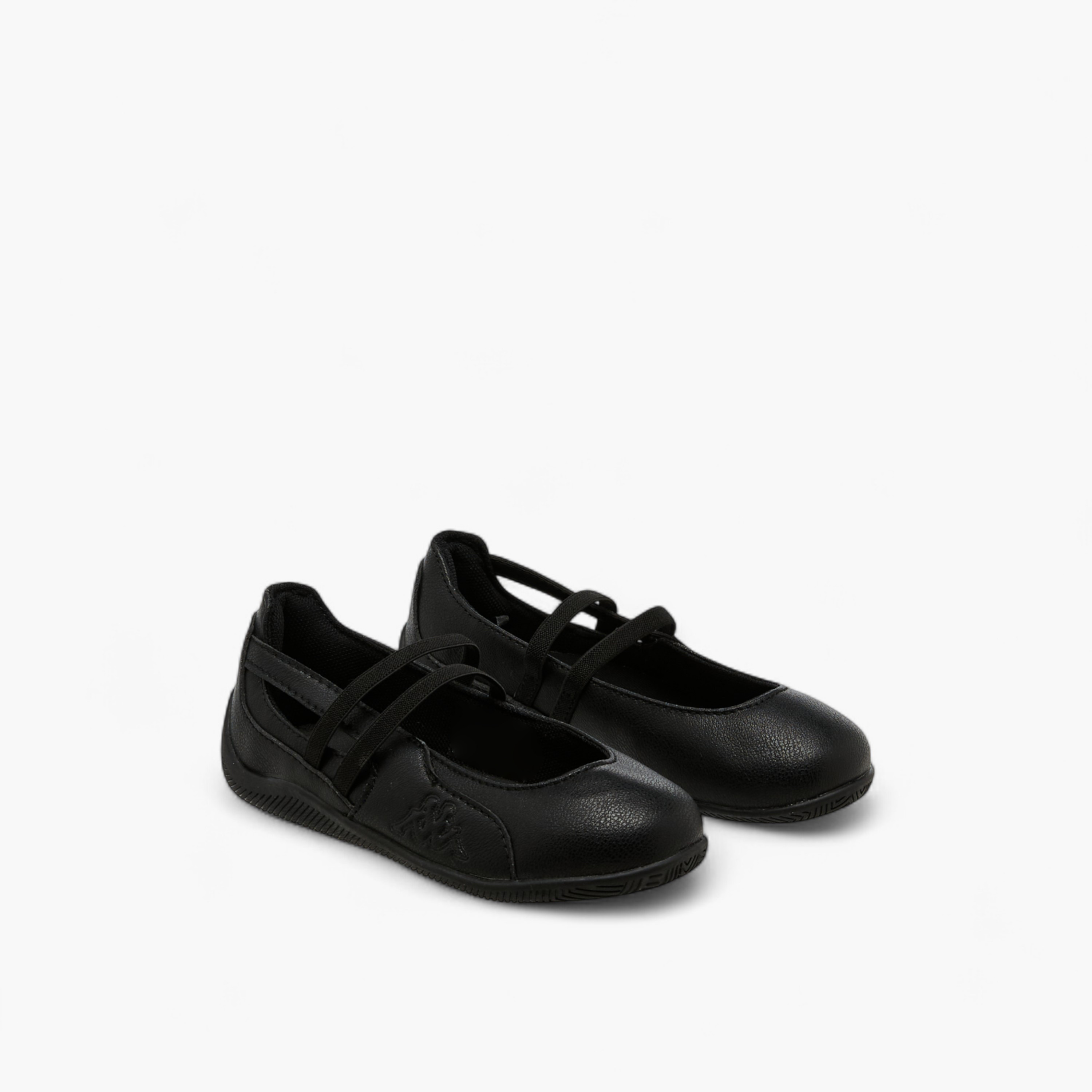 حذاء مدرسي سادة بحزام مطاطي للبنات من كابا-girls-shoes-maryjanes-image-1