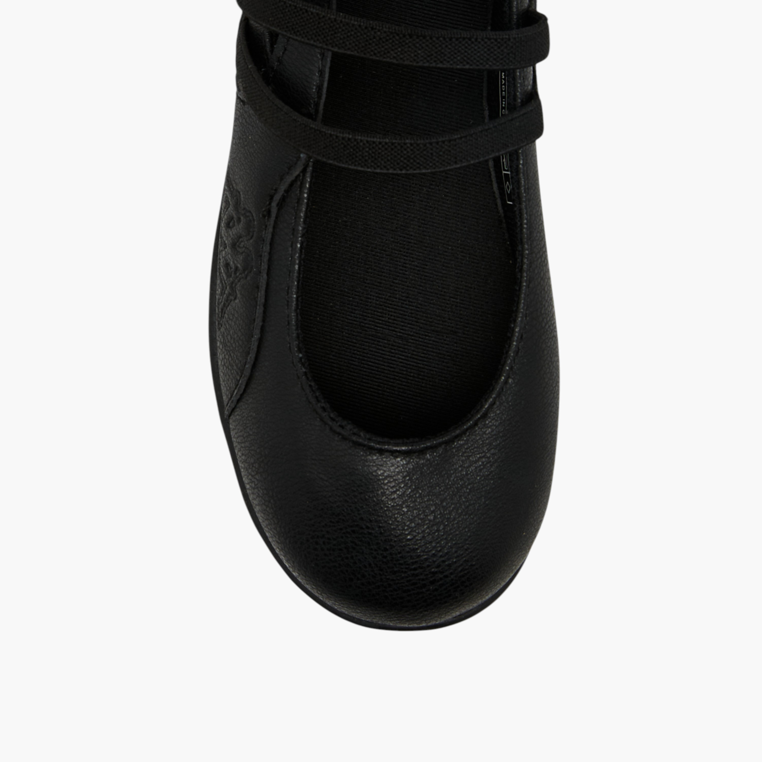 حذاء مدرسي سادة بحزام مطاطي للبنات من كابا-girls-shoes-maryjanes-image-4