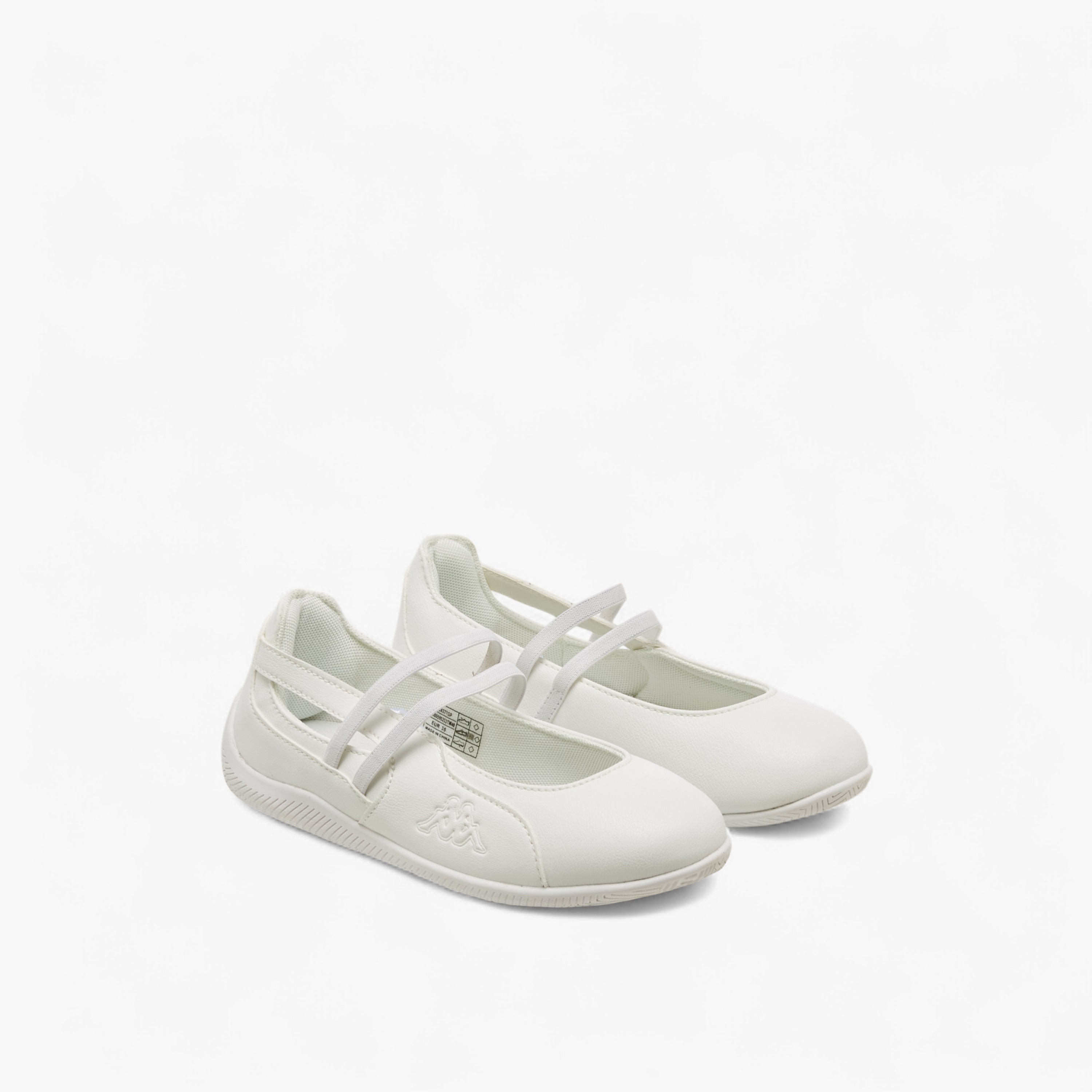 Kappa Girls' Solid School Shoes with Elasticated Strap-girls-shoes-maryjanes-image-1
