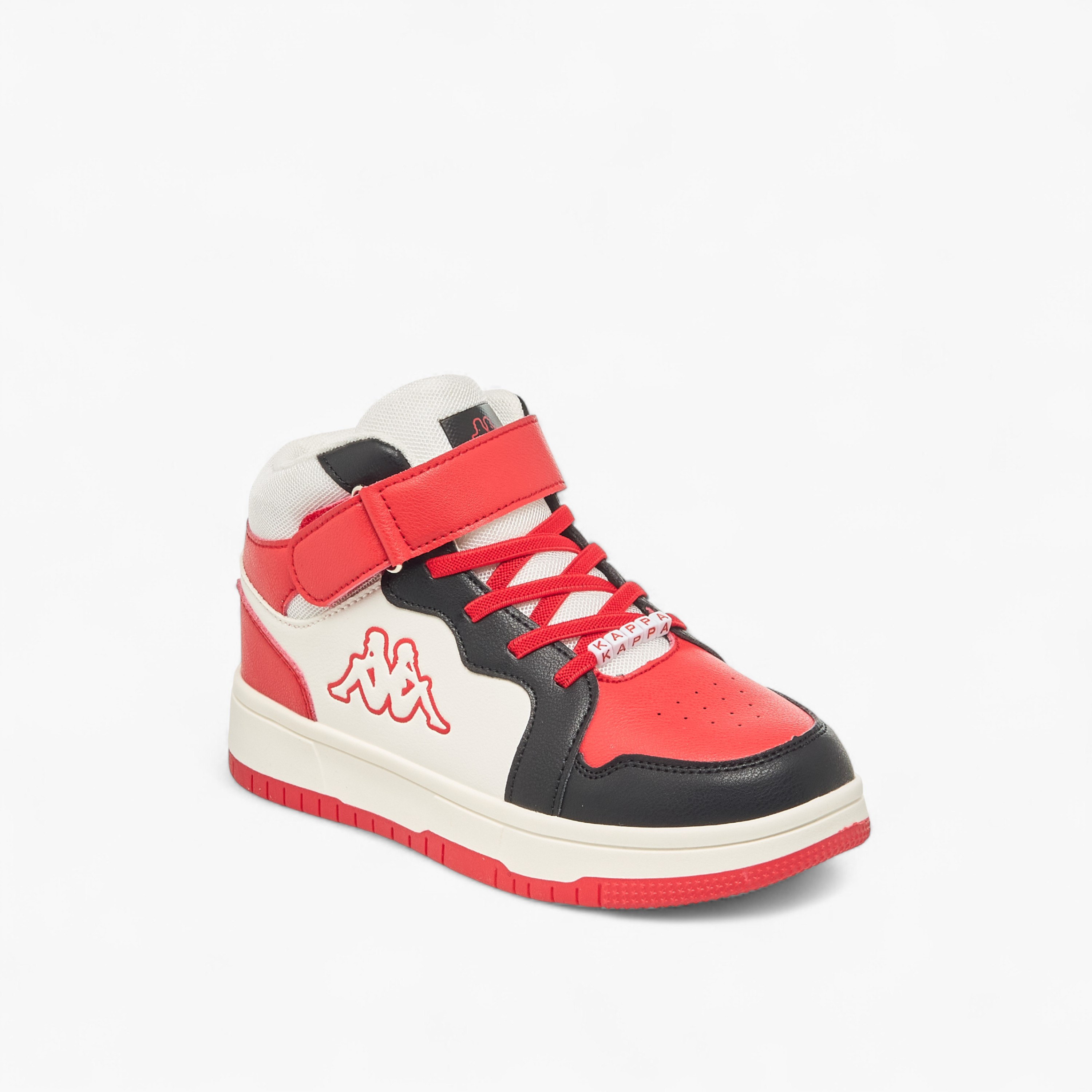 Kappa Boys Colourblock Hook and Loop High Top Sneakers-boys-shoes-sneakers-image-2