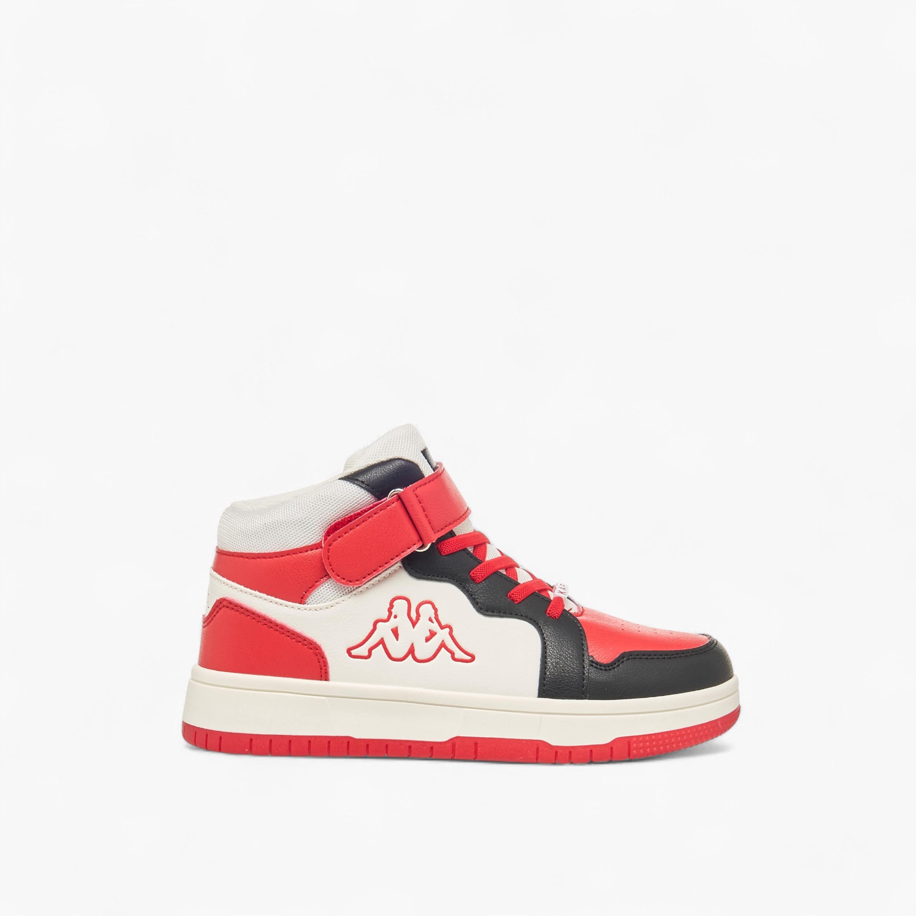 Kappa Boys Colourblock Hook and Loop High Top Sneakers-boys-shoes-sneakers-image-3