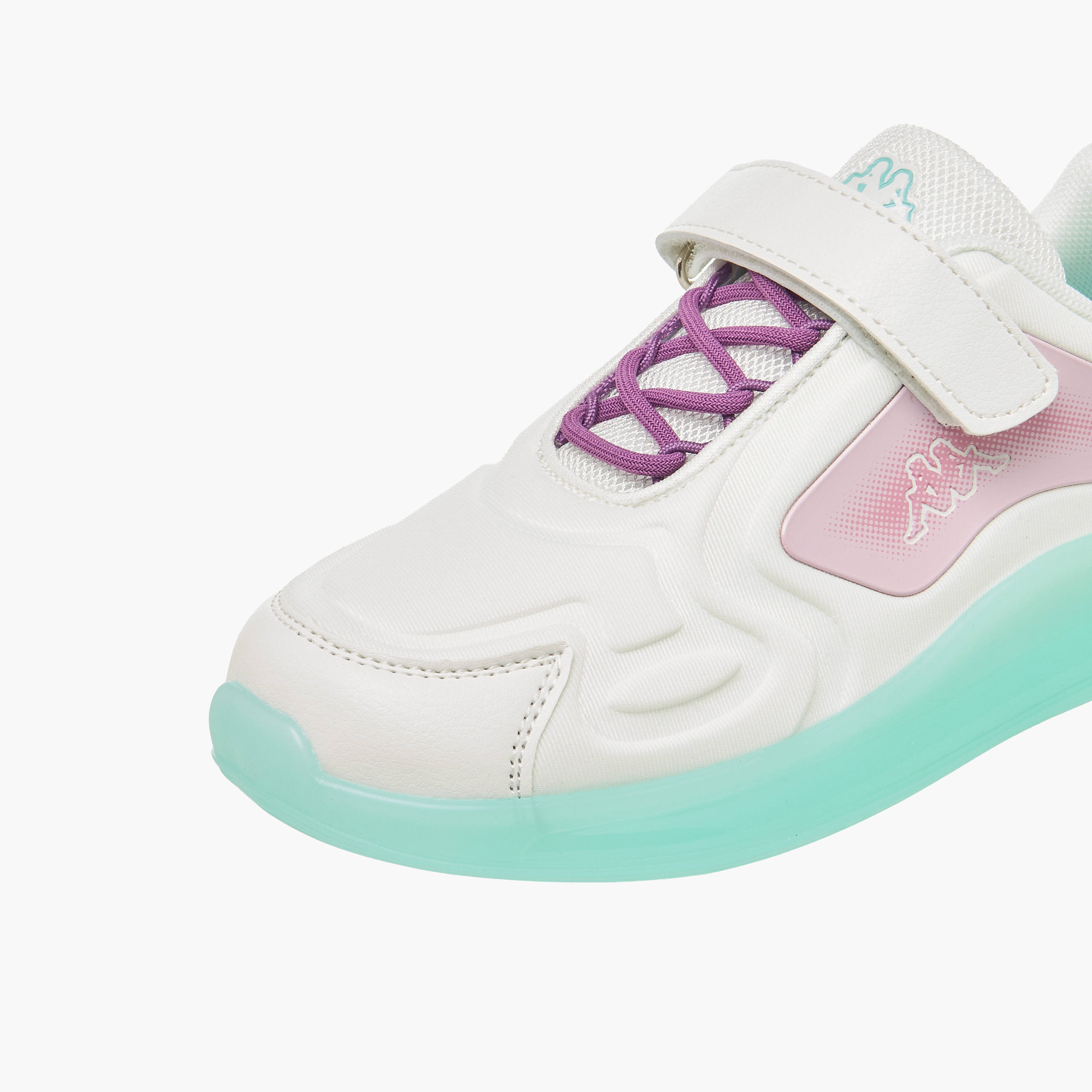 Kappa Girls Colourblock Hook and Loop Sneakers-girls-shoes-sneakers-image-4