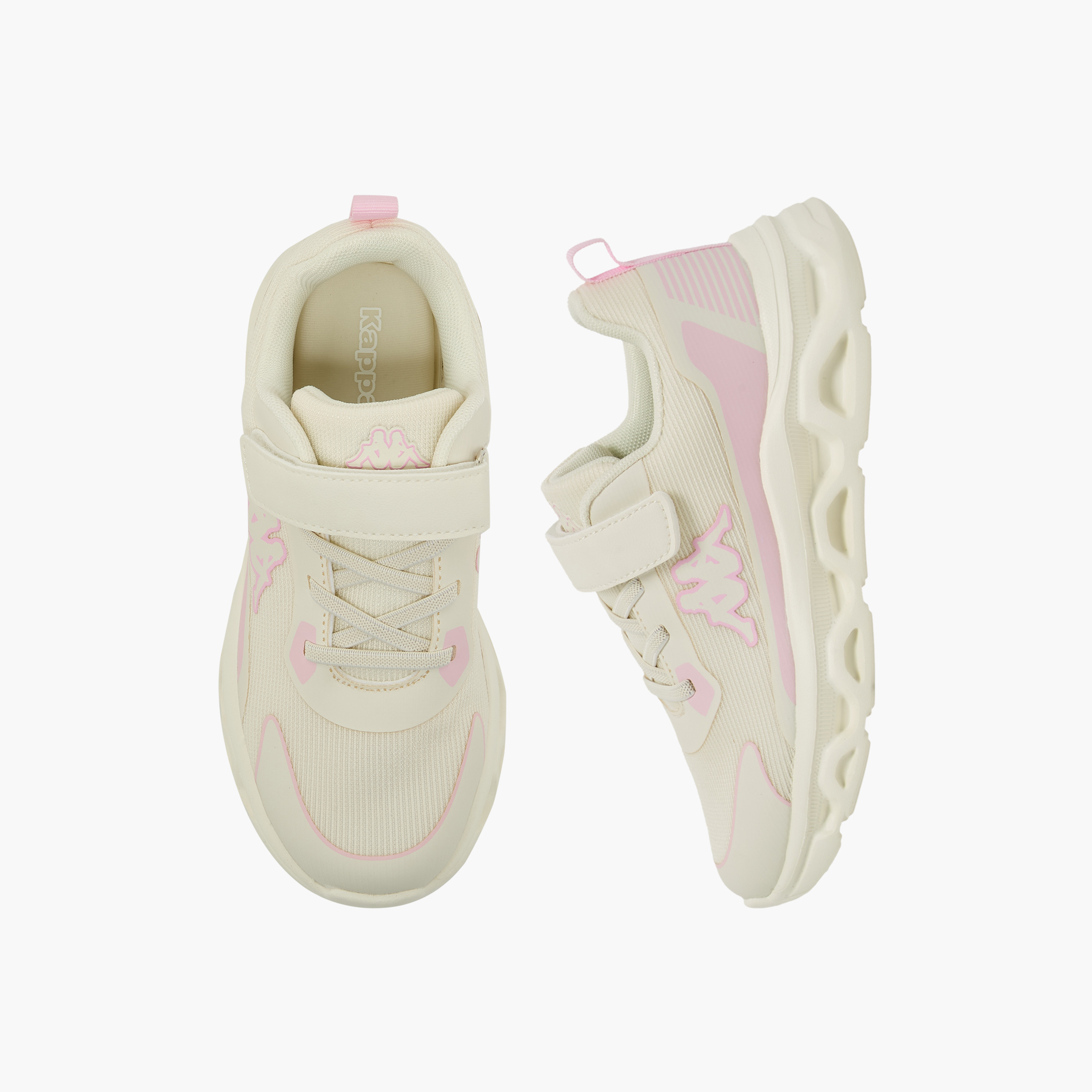 حذاء رياضي مخطط بشريط إغلاق لاصق للبنات من كابا-girls-shoes-sneakers-image-1