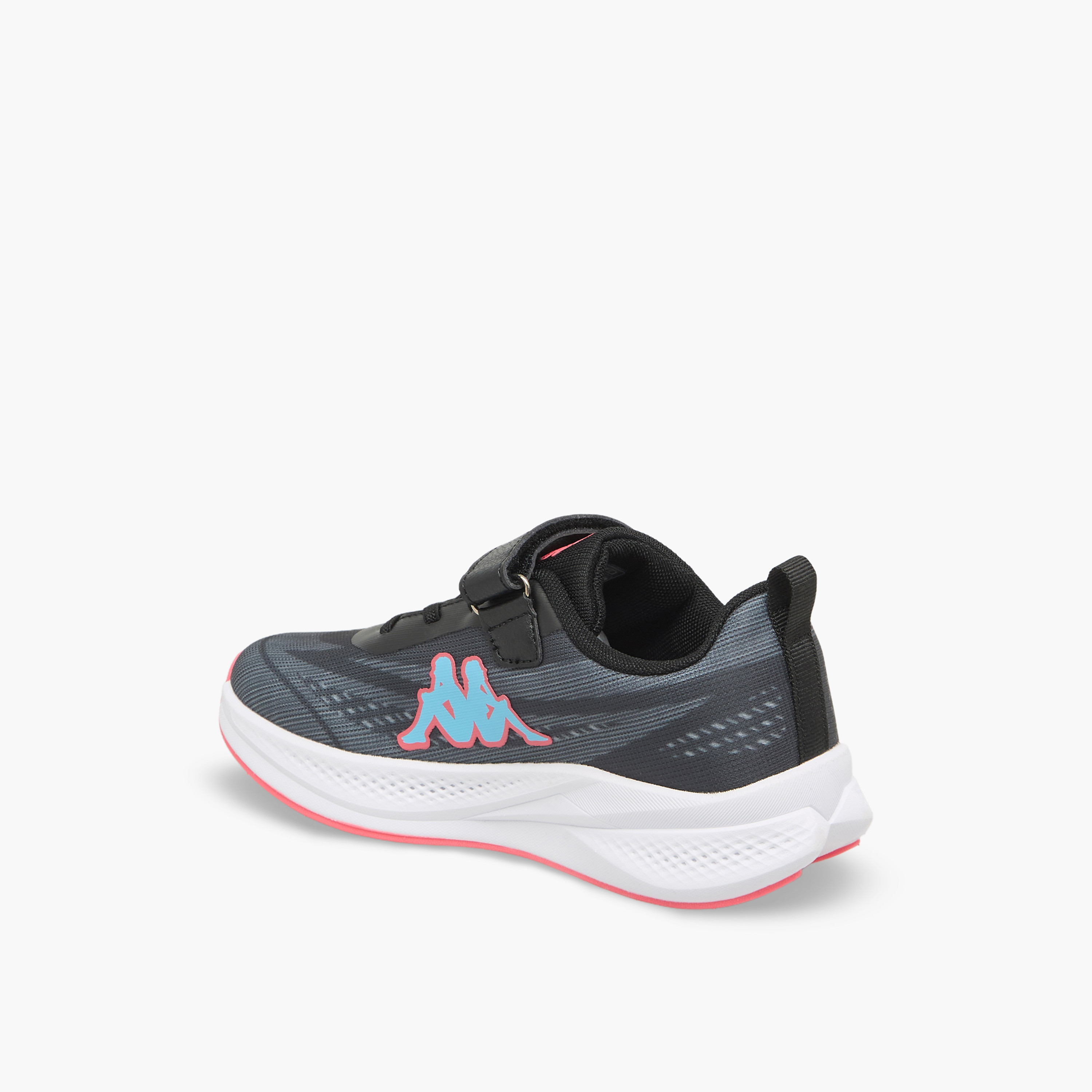 Kappa Girls Logo Print Hook & Loop Sports Shoes-girls-shoes-sneakers-image-5