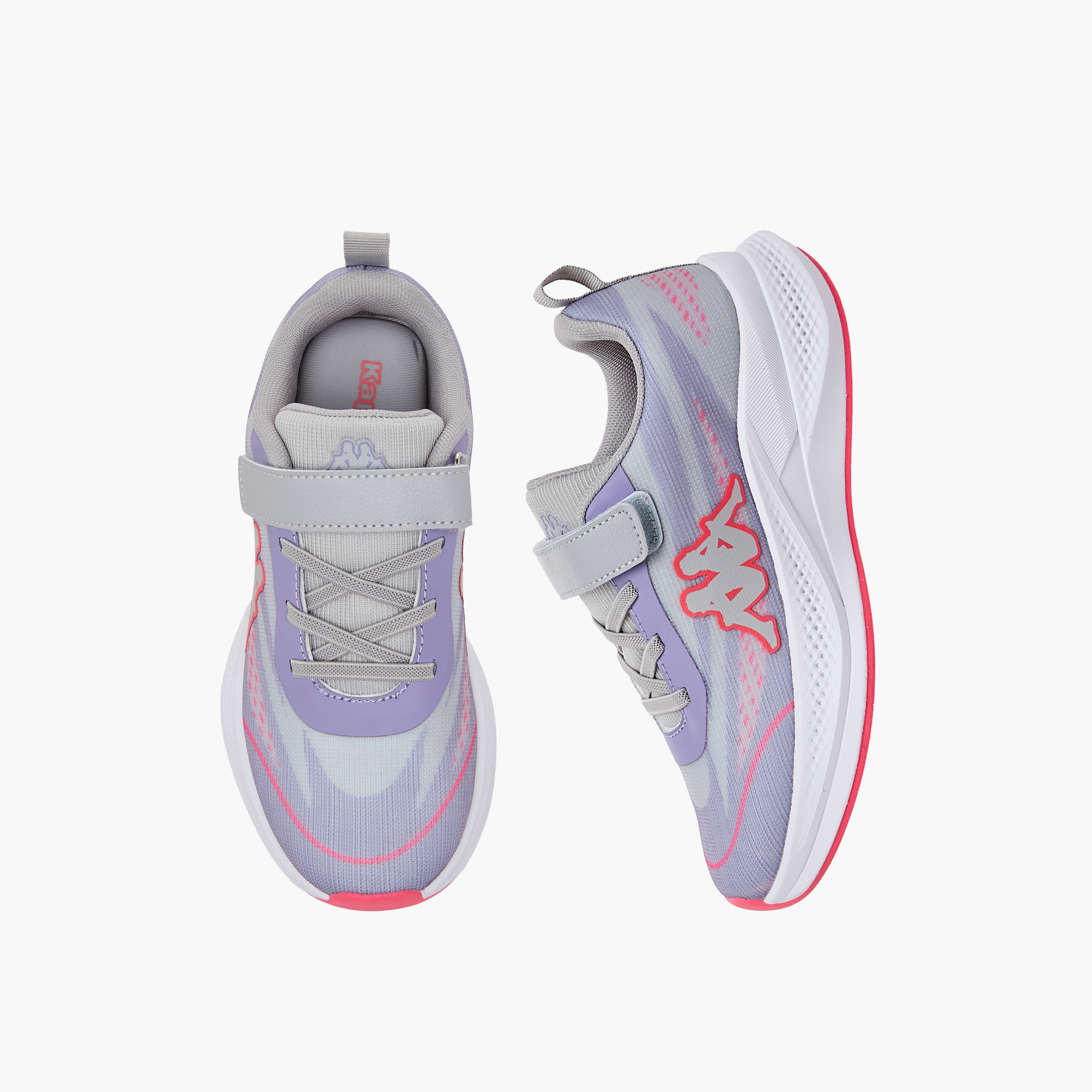 حذاء رياضي بشريط إغلاق لاصق وطبعات الشعار للبنات من كابا-girls-shoes-sneakers-image-1