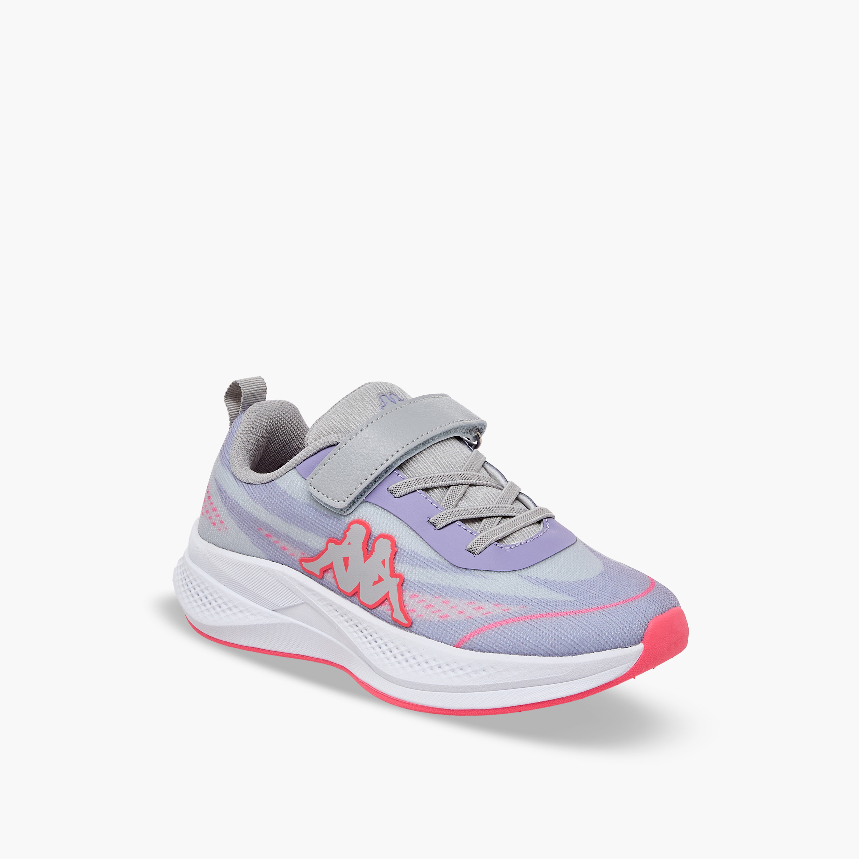 حذاء رياضي بشريط إغلاق لاصق وطبعات الشعار للبنات من كابا-girls-shoes-sneakers-image-2