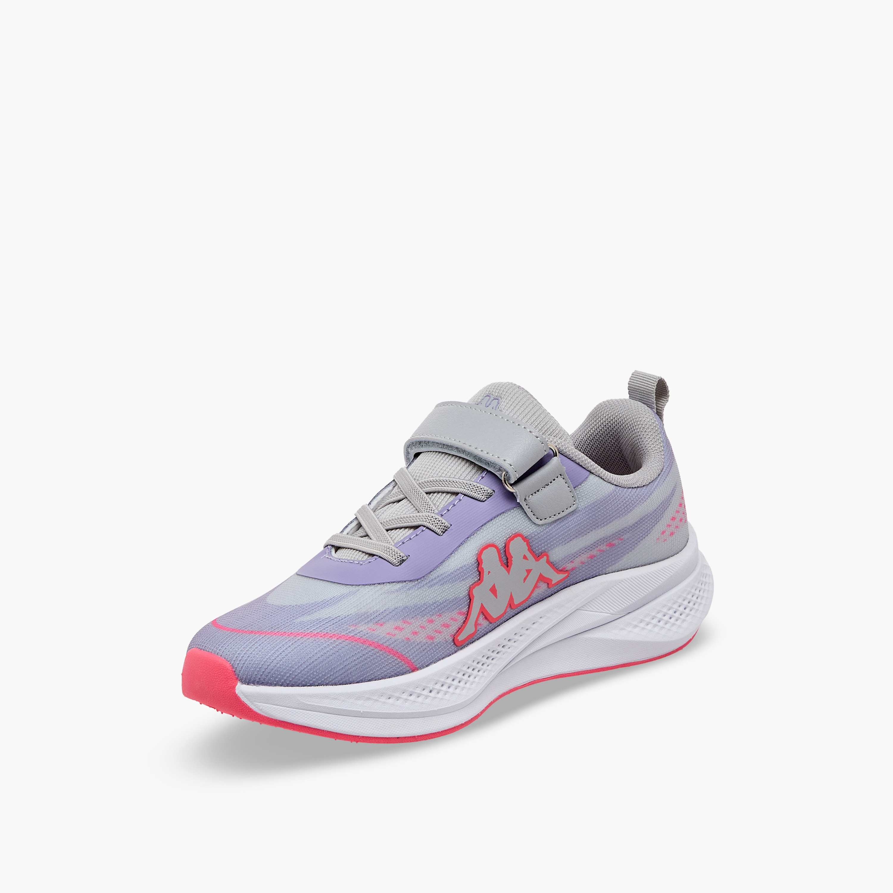 حذاء رياضي بشريط إغلاق لاصق وطبعات الشعار للبنات من كابا-girls-shoes-sneakers-image-4