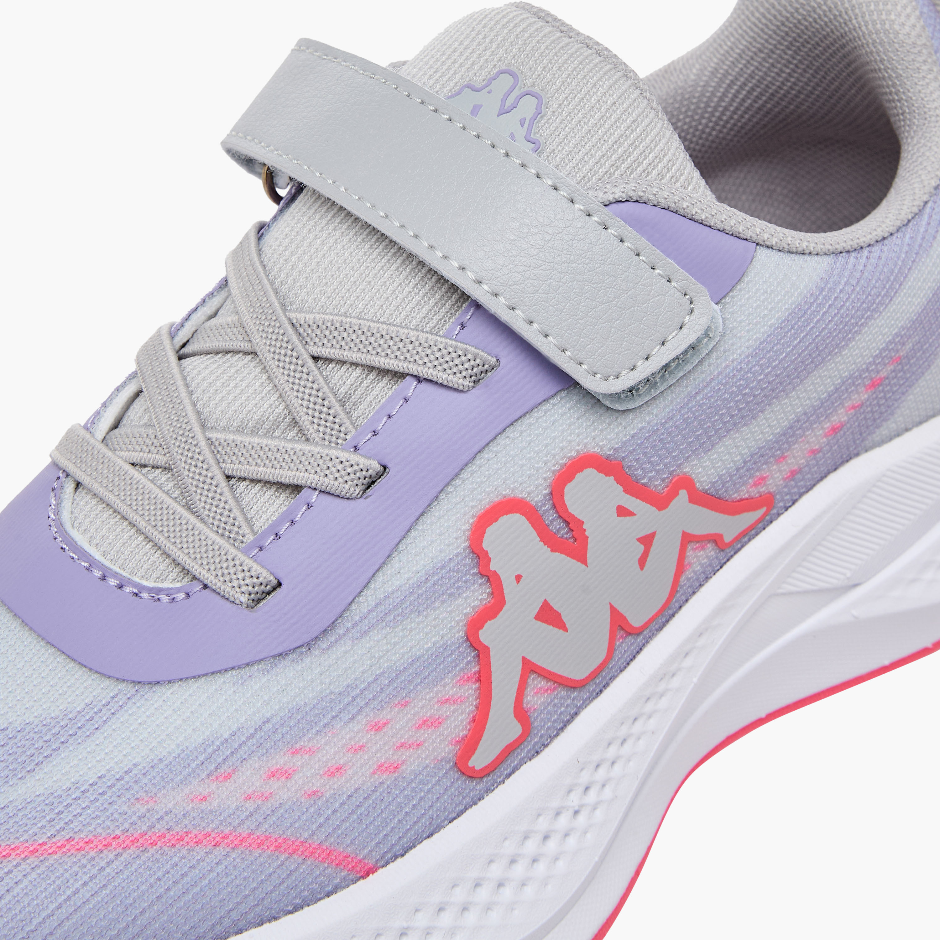 حذاء رياضي بشريط إغلاق لاصق وطبعات الشعار للبنات من كابا-girls-shoes-sneakers-image-7