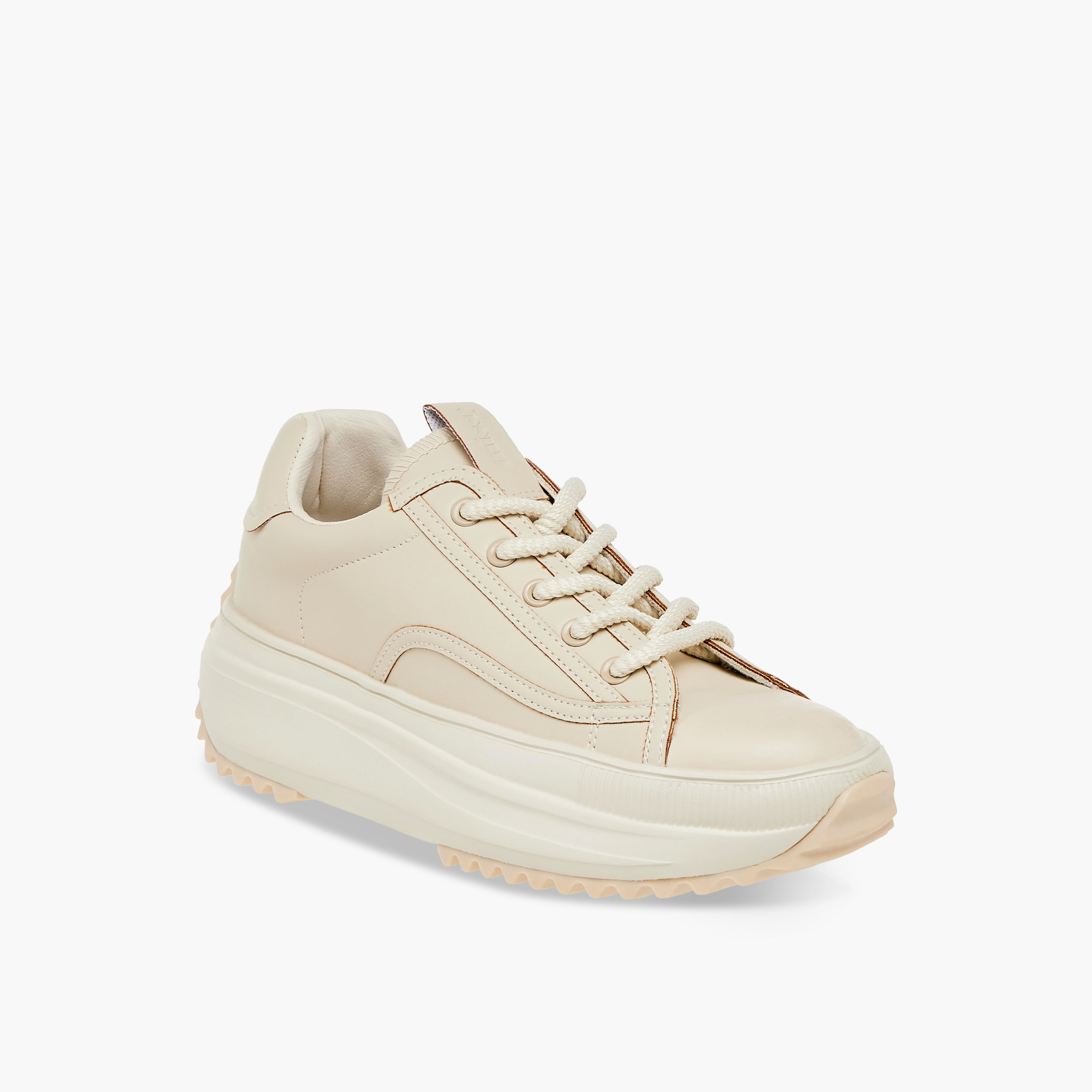 حذاء سنيكرز سادة بنعل سميك ورباط إغلاق من ميسي-women-shoes-sneakers-image-2