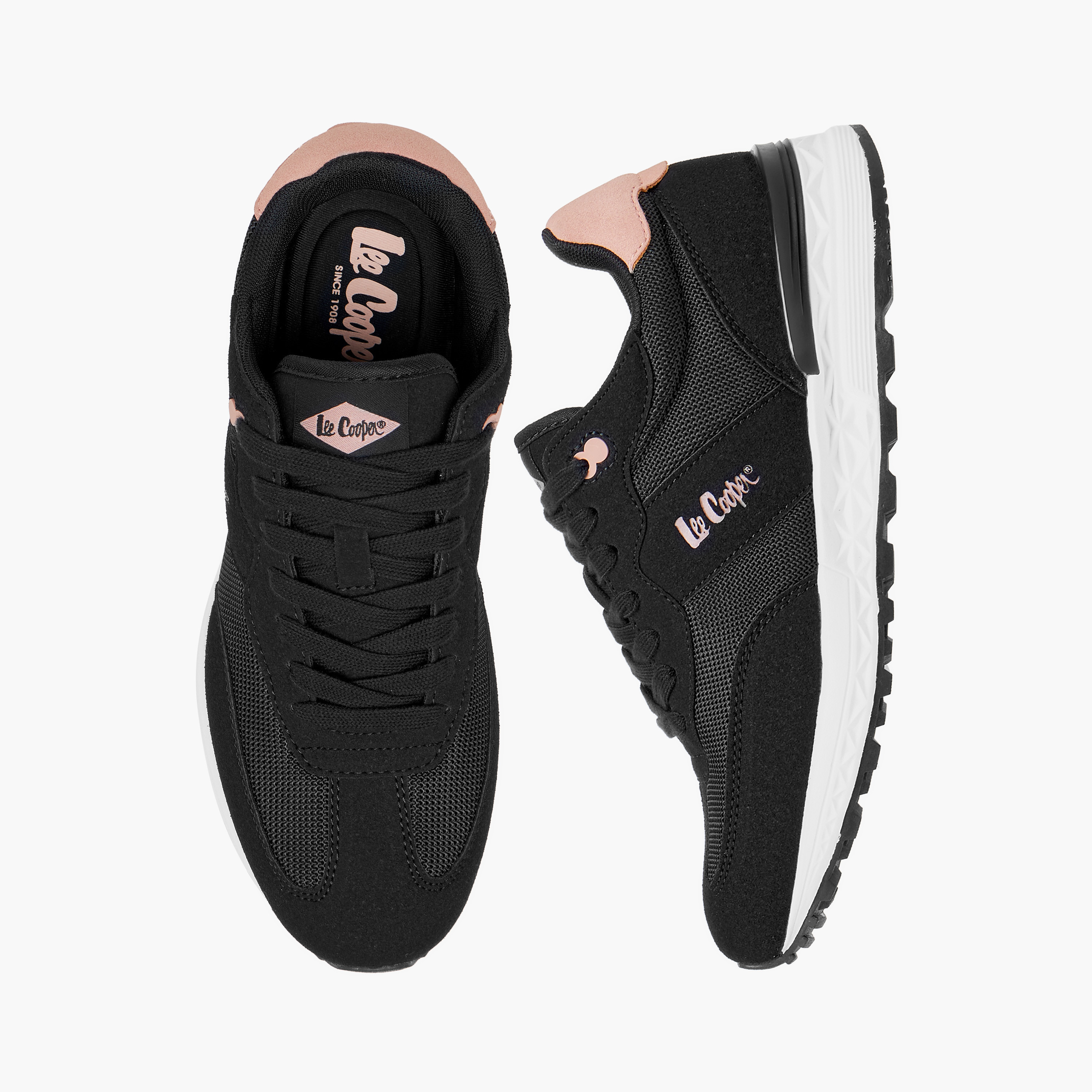 Lee Cooper Women's Logo Detail Sneakers with Lace-Up Closure-women-shoes-sneakers-image-1
