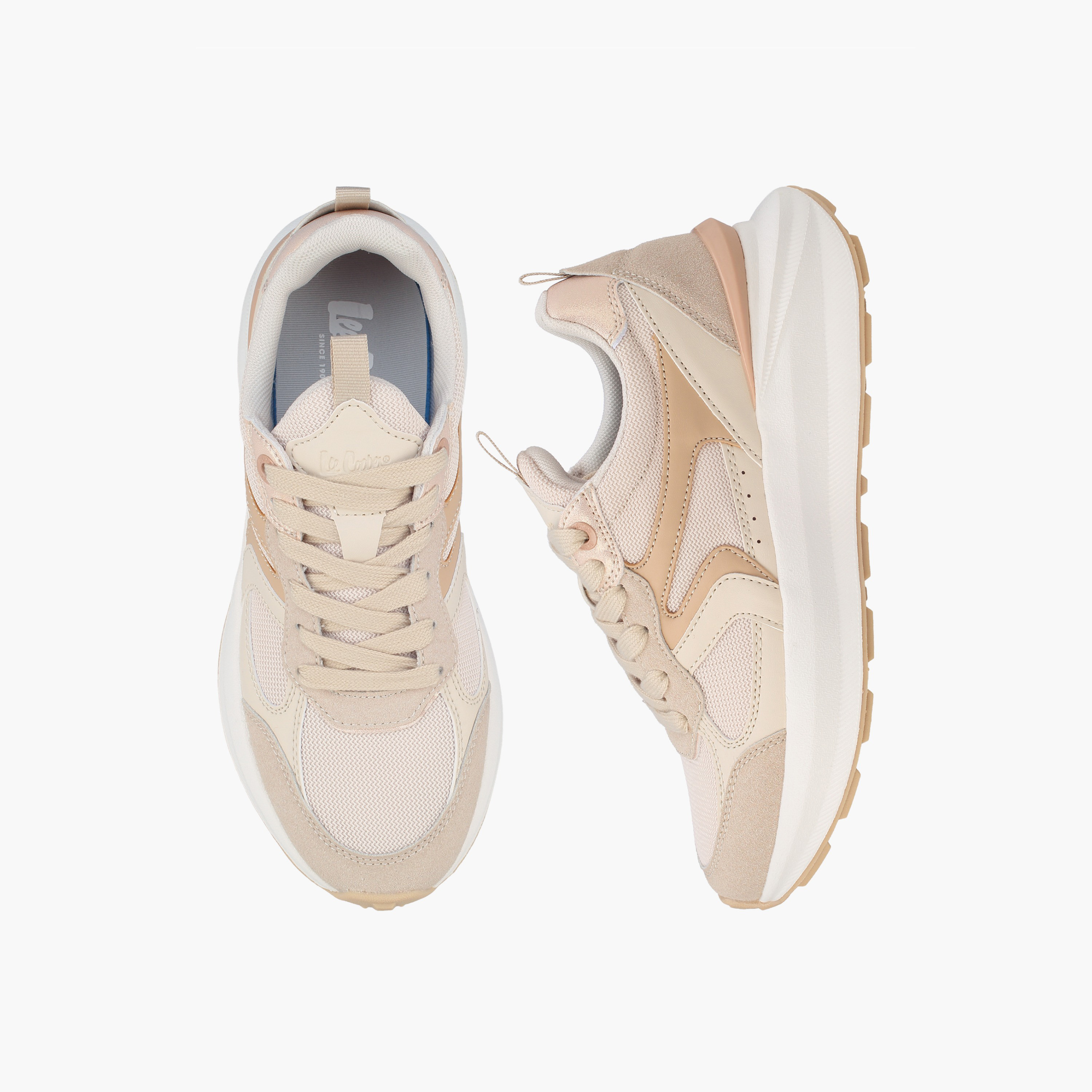 Lee Cooper Women Colourblock Lace-Up Sneakers-women-shoes-sneakers-image-1