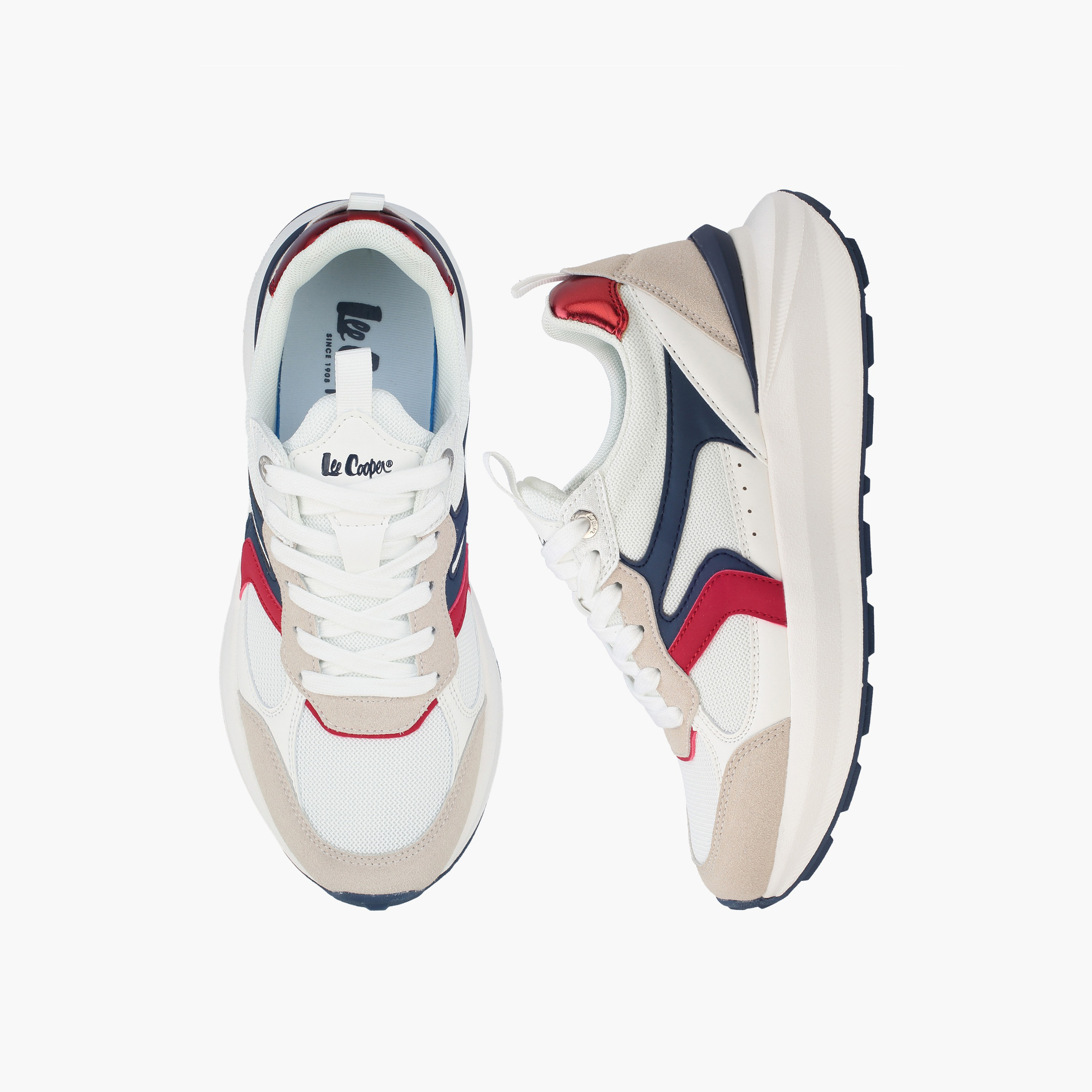 Lee Cooper Women Colourblock Lace-Up Sneakers-women-shoes-sneakers-image-1