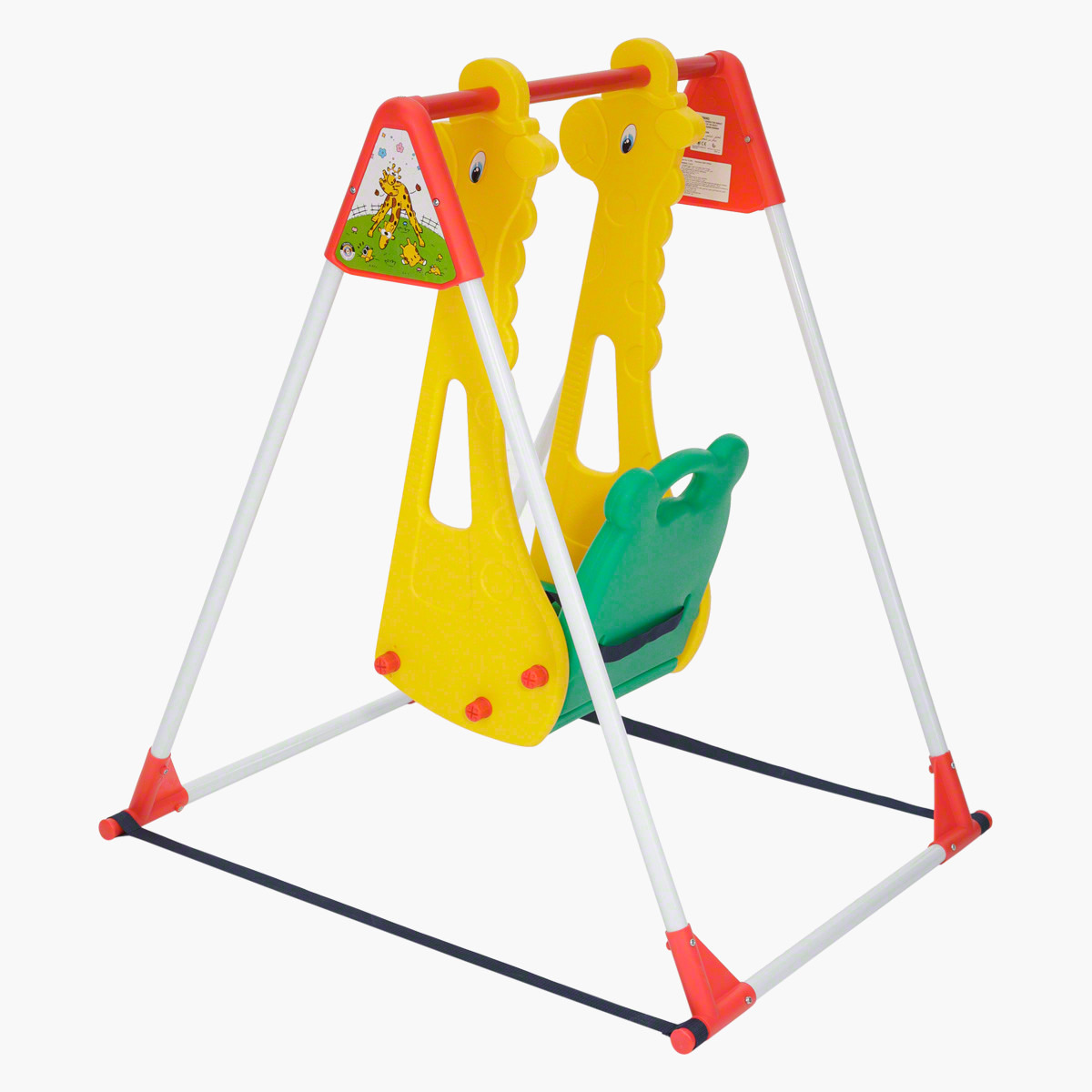 أرجوحة بحزام أمان وحامل من جيجلز-toys-outdoor-slidesandswings-image-2