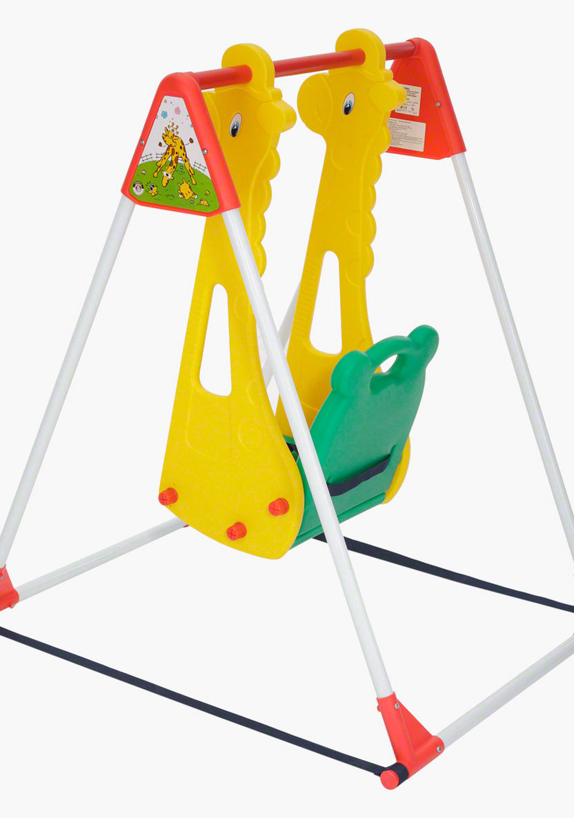 Giggles Swing with Safety Belt and Stand-Outdoor Activity-image-1