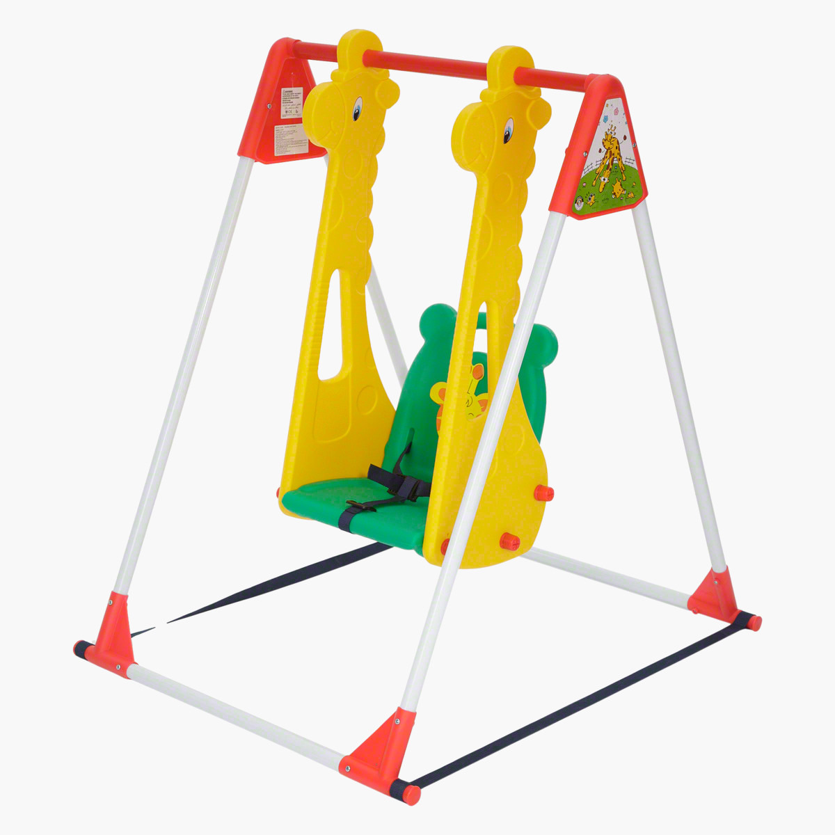 أرجوحة بحزام أمان وحامل من جيجلز-toys-outdoor-slidesandswings-image-3