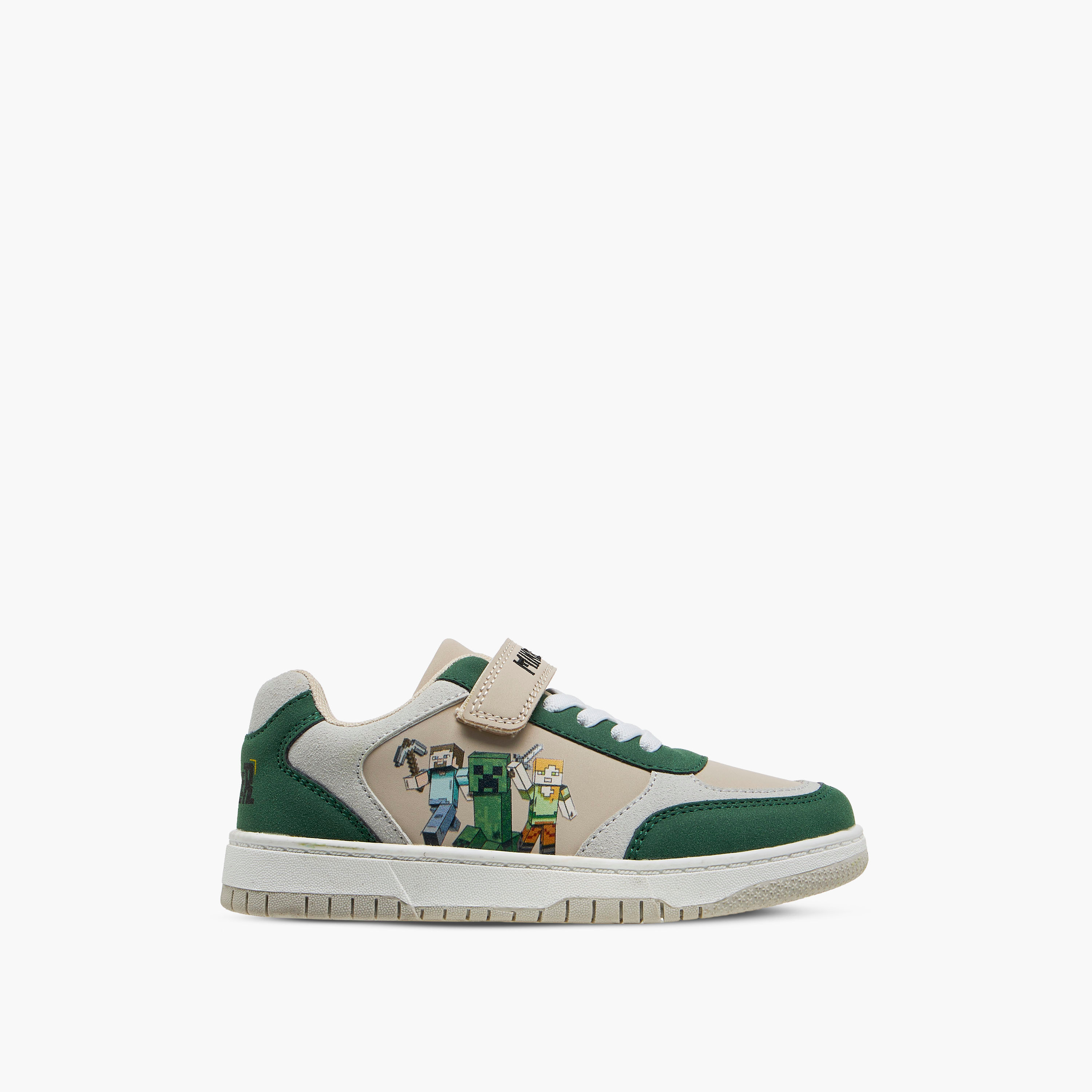 Minecraft Boys Hook and Loop Ankle Sneakers-boys-shoes-sneakers-image-3