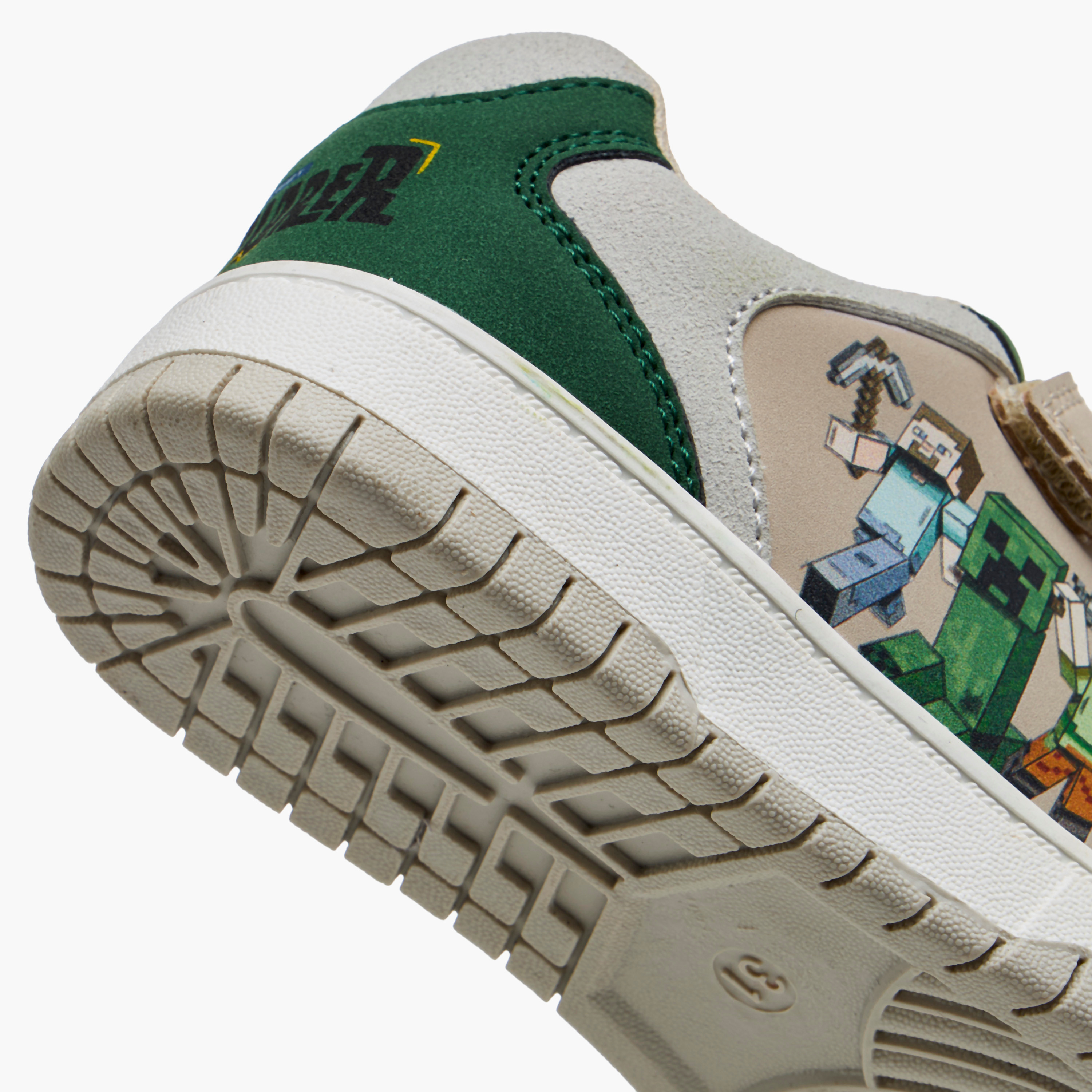 Minecraft Boys Hook and Loop Ankle Sneakers-boys-shoes-sneakers-image-5