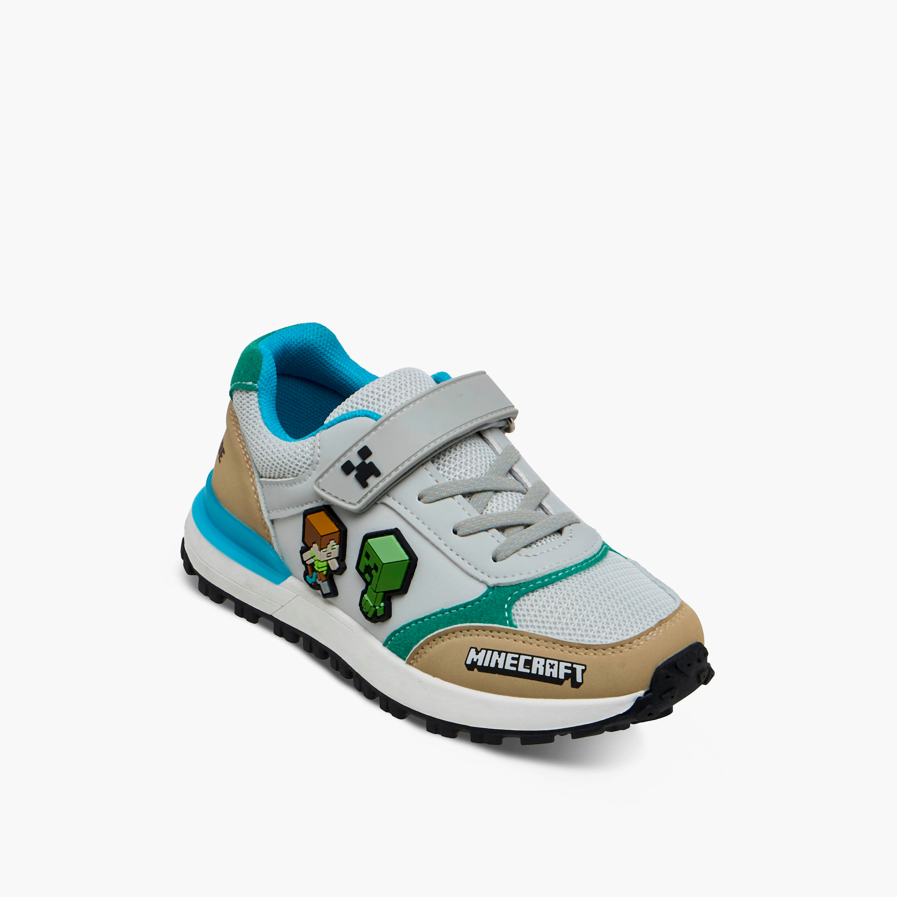 Minecraft Boys Hook and Loop Ankle Sneakers-boys-shoes-sneakers-image-2