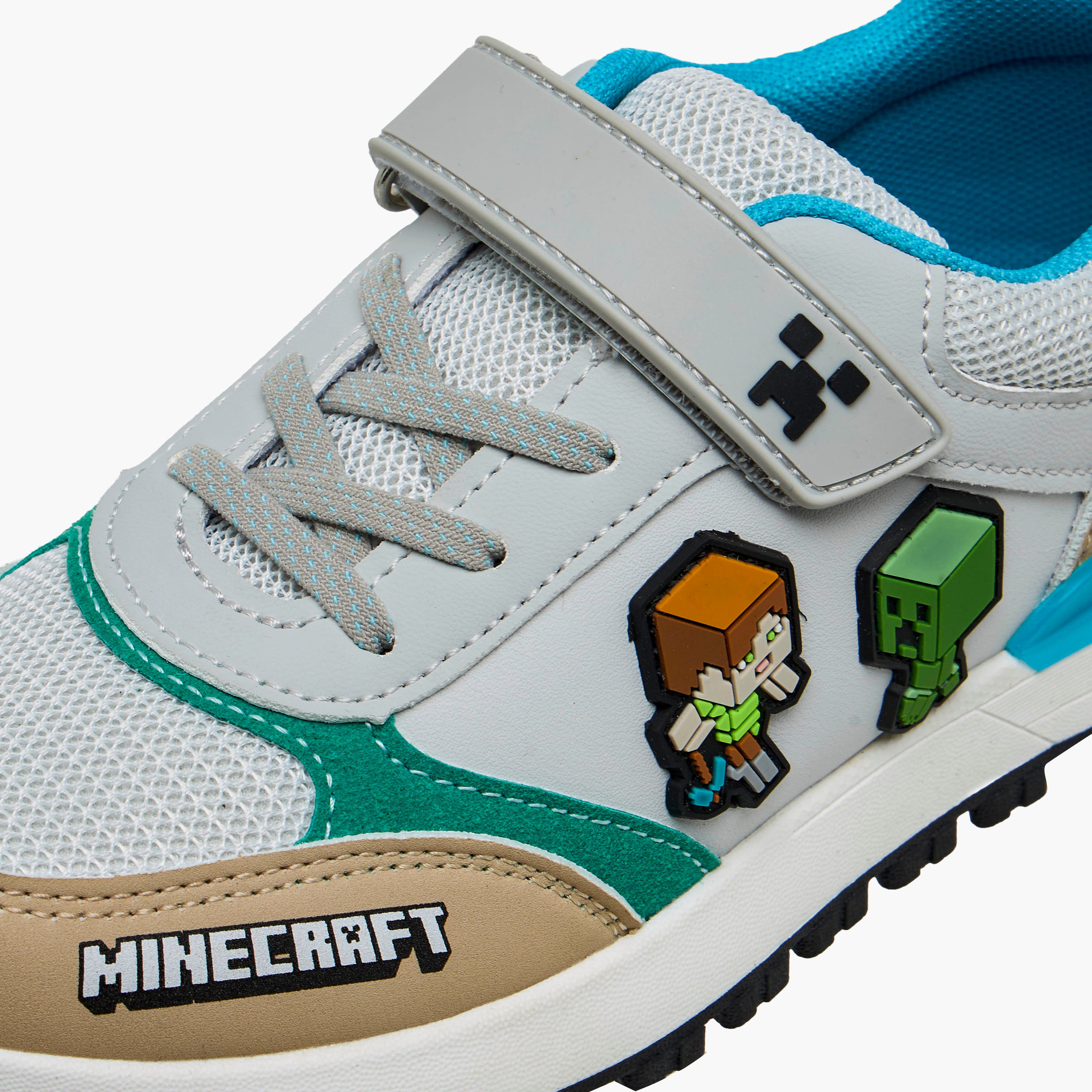 Minecraft Boys Hook and Loop Ankle Sneakers-boys-shoes-sneakers-image-4