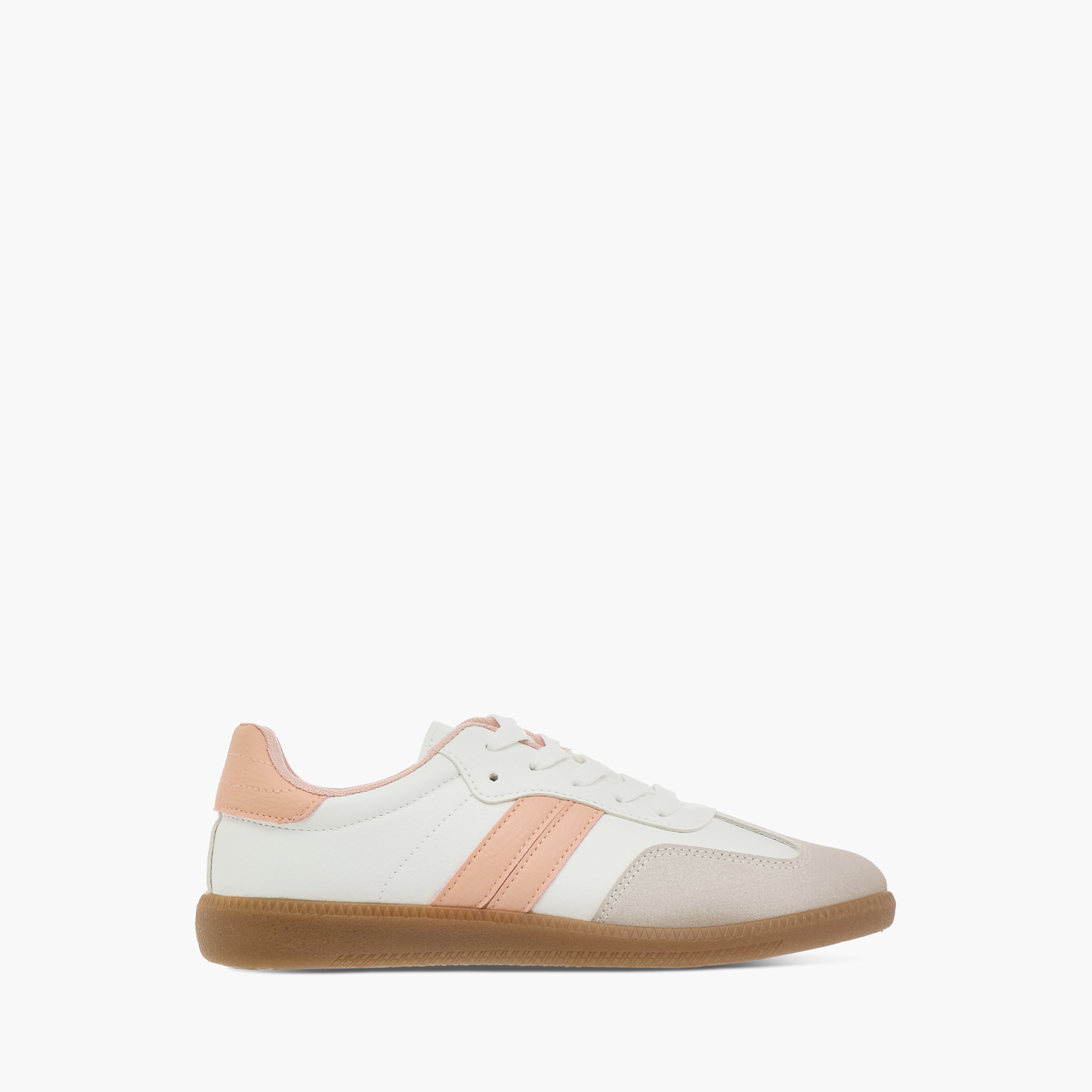 حذاء سنيكرز بألواح وكاحل منخفض ورباط إغلاق من داش-women-shoes-sneakers-image-3