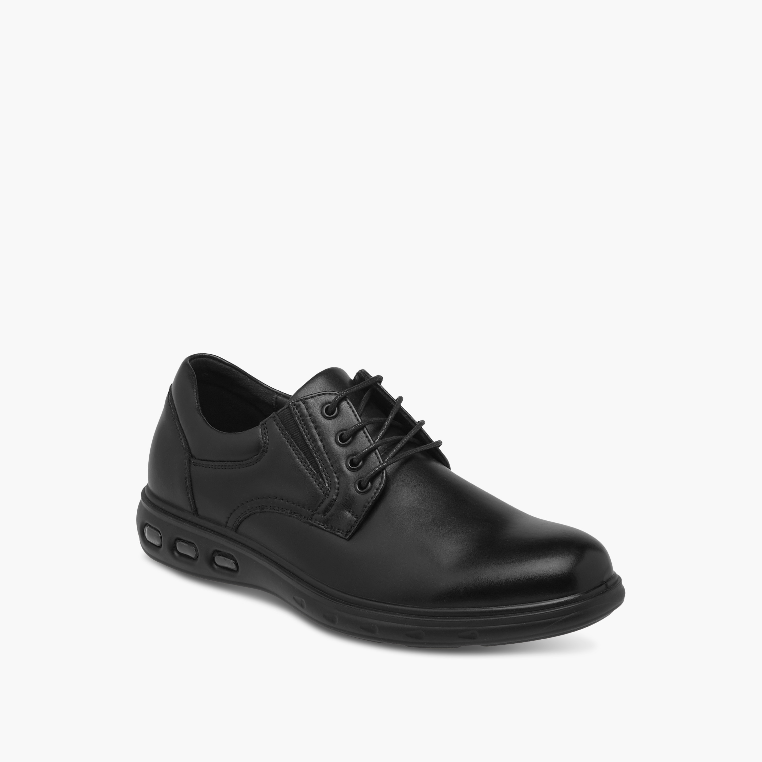 LBL by Shoexpress Panelled Derby Shoes with Lace-Up Closure-men-shoes-formalshoes-image-2