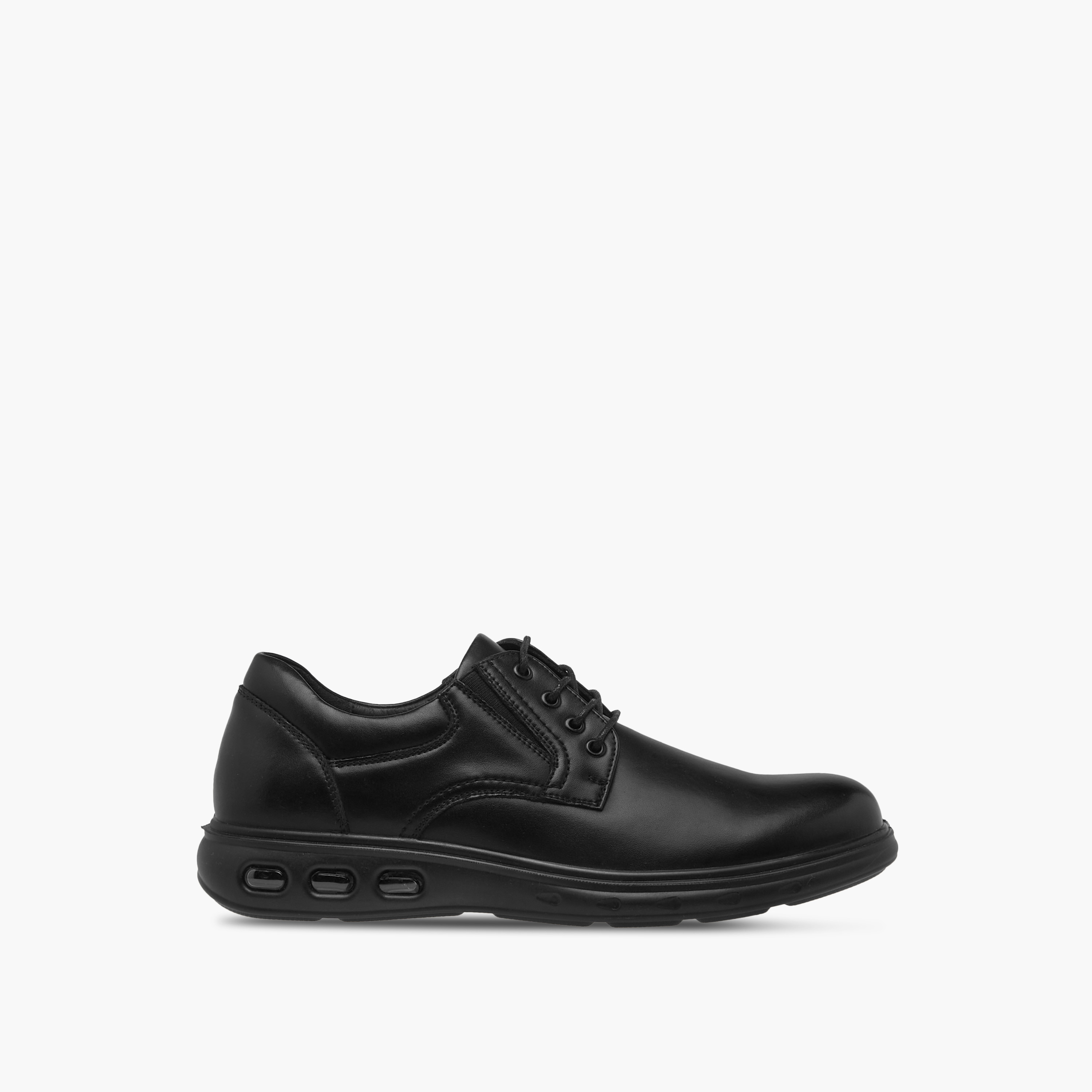 LBL by Shoexpress Panelled Derby Shoes with Lace-Up Closure-men-shoes-formalshoes-image-3
